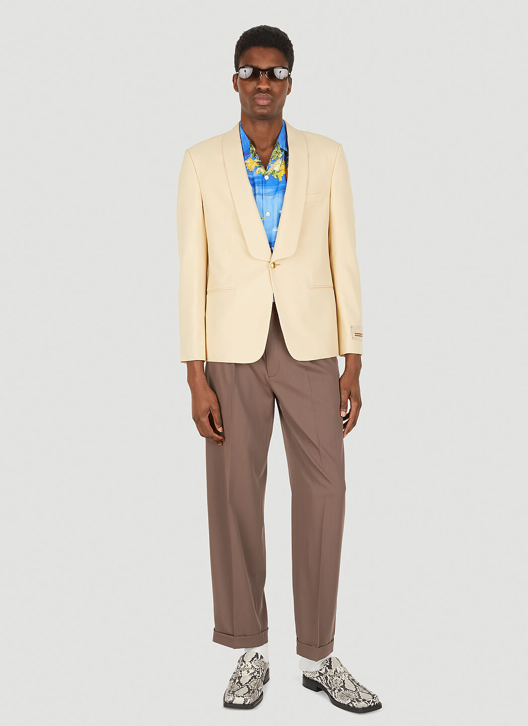 Gucci Men Pleated Pants