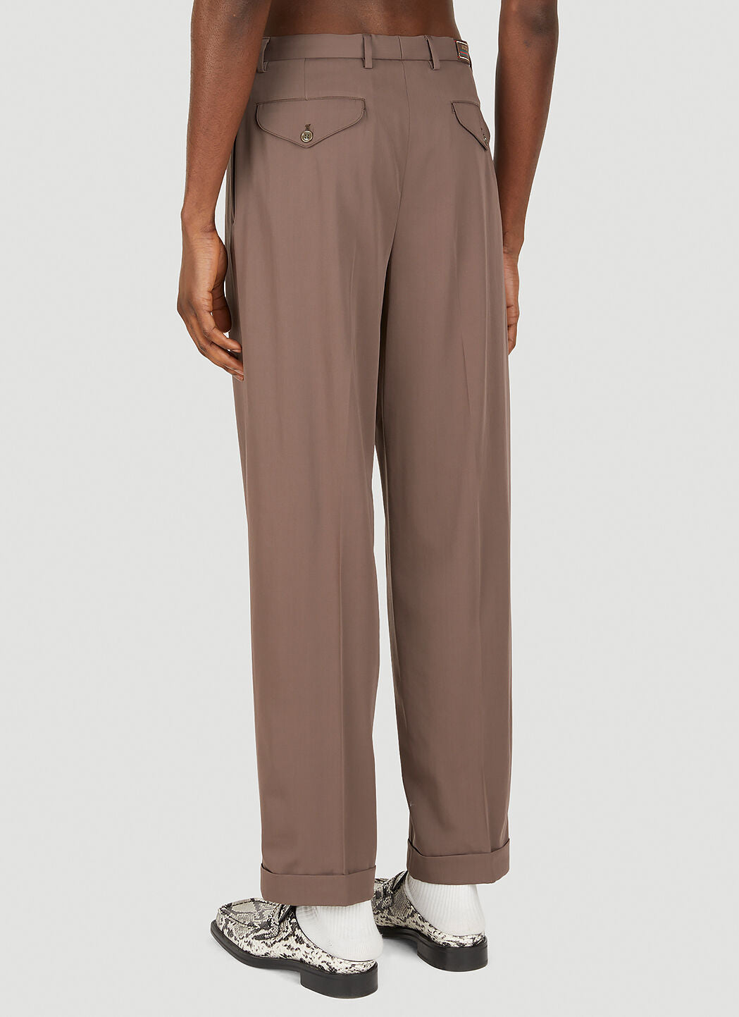 Gucci Men Pleated Pants