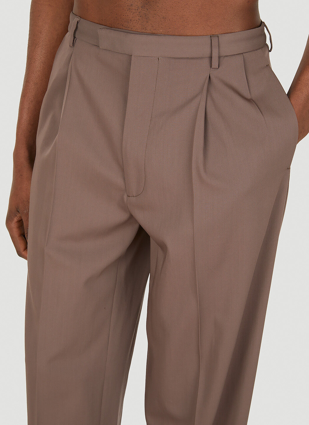 Gucci Men Pleated Pants