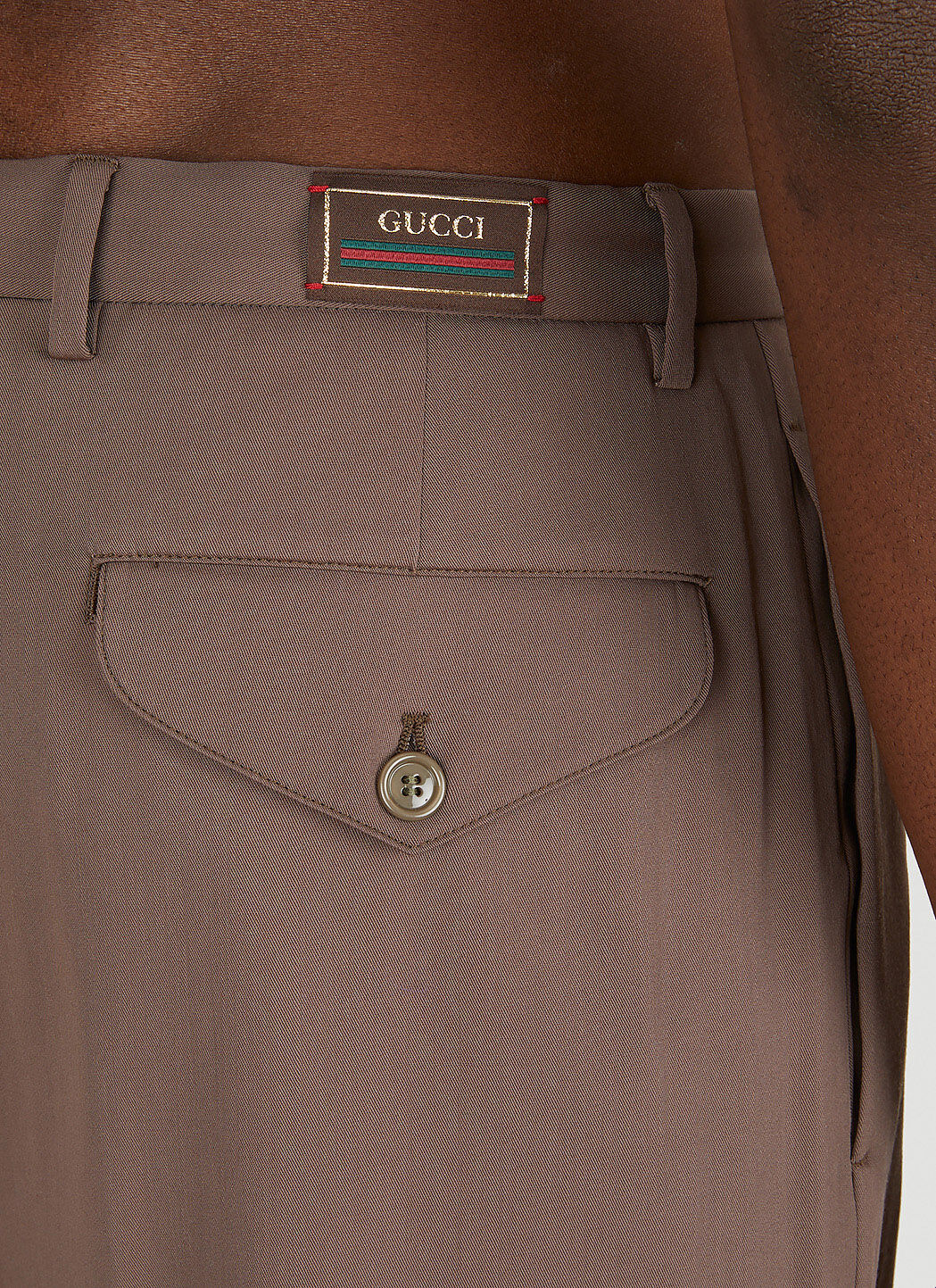 Gucci Men Pleated Pants