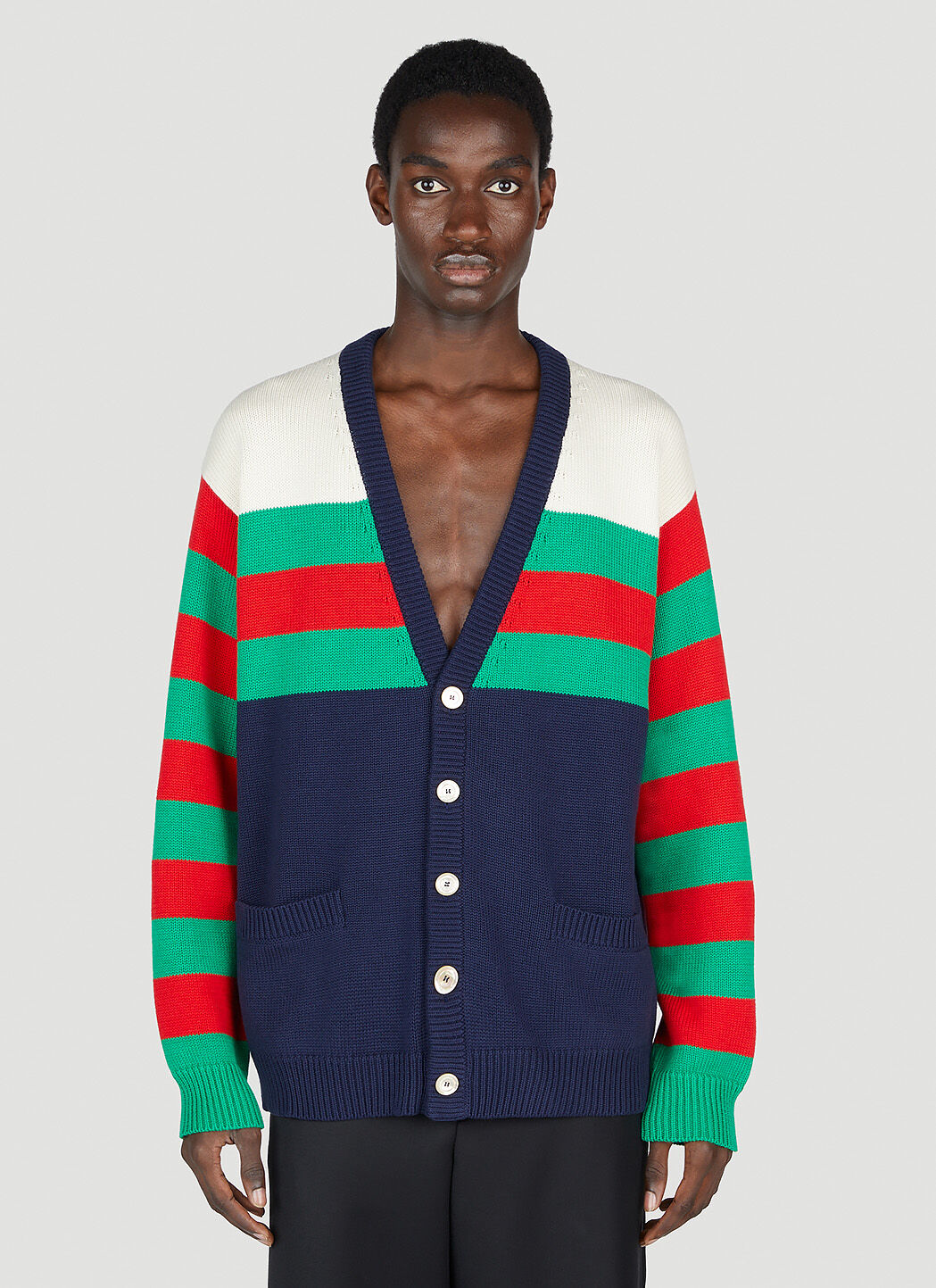 Gucci Men Stripe Cardigan