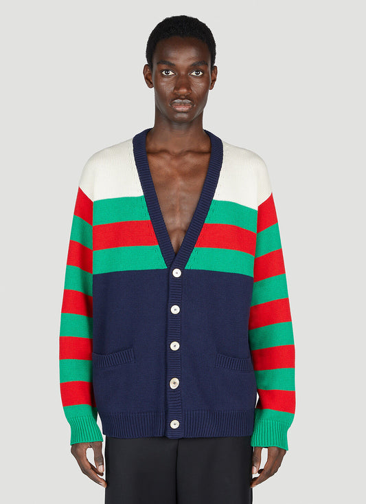 Gucci Men Stripe Cardigan