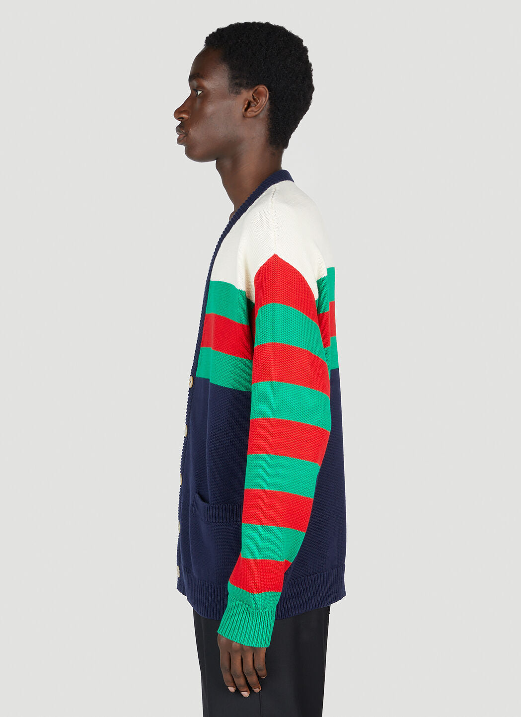Gucci Men Stripe Cardigan