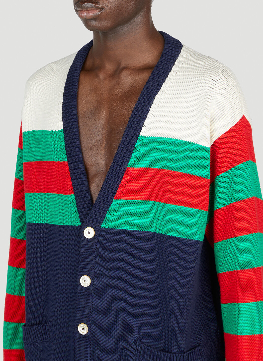Gucci Men Stripe Cardigan
