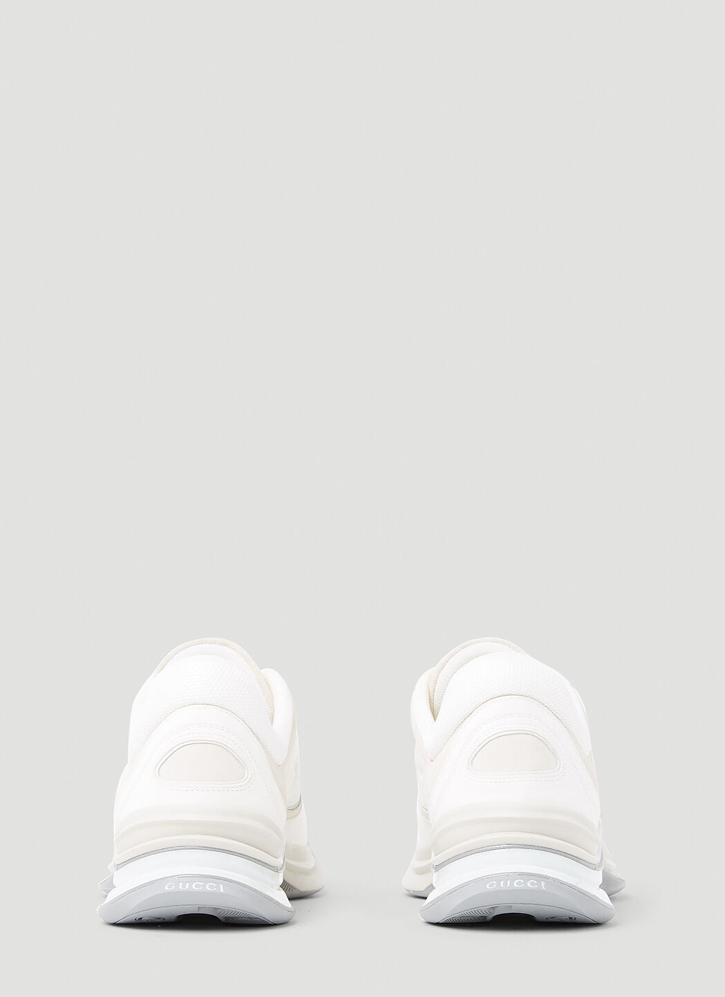 Gucci Men Suede Run Logo Embossed Sneakers