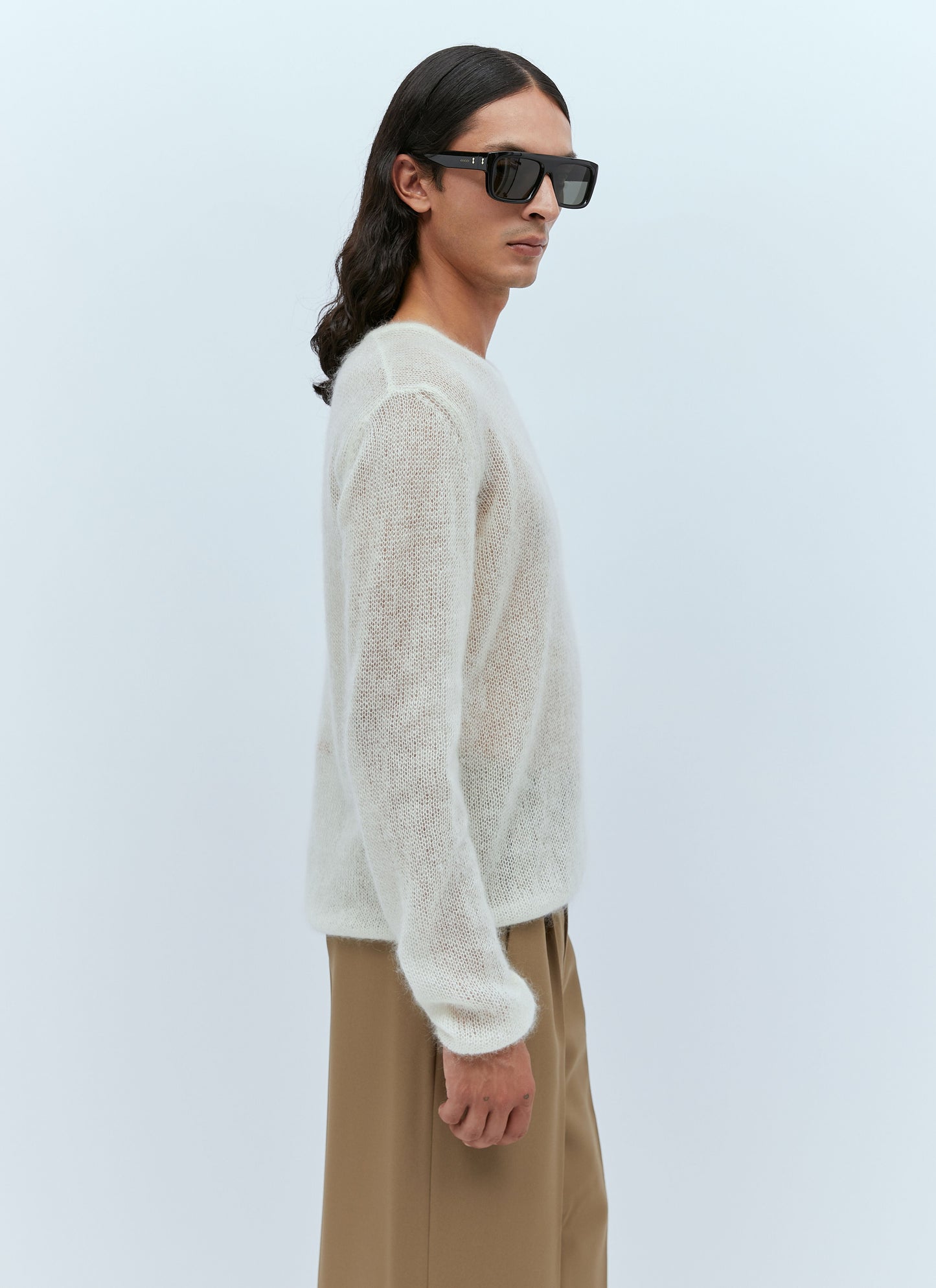 Gucci Men Mohair Silk Sweater