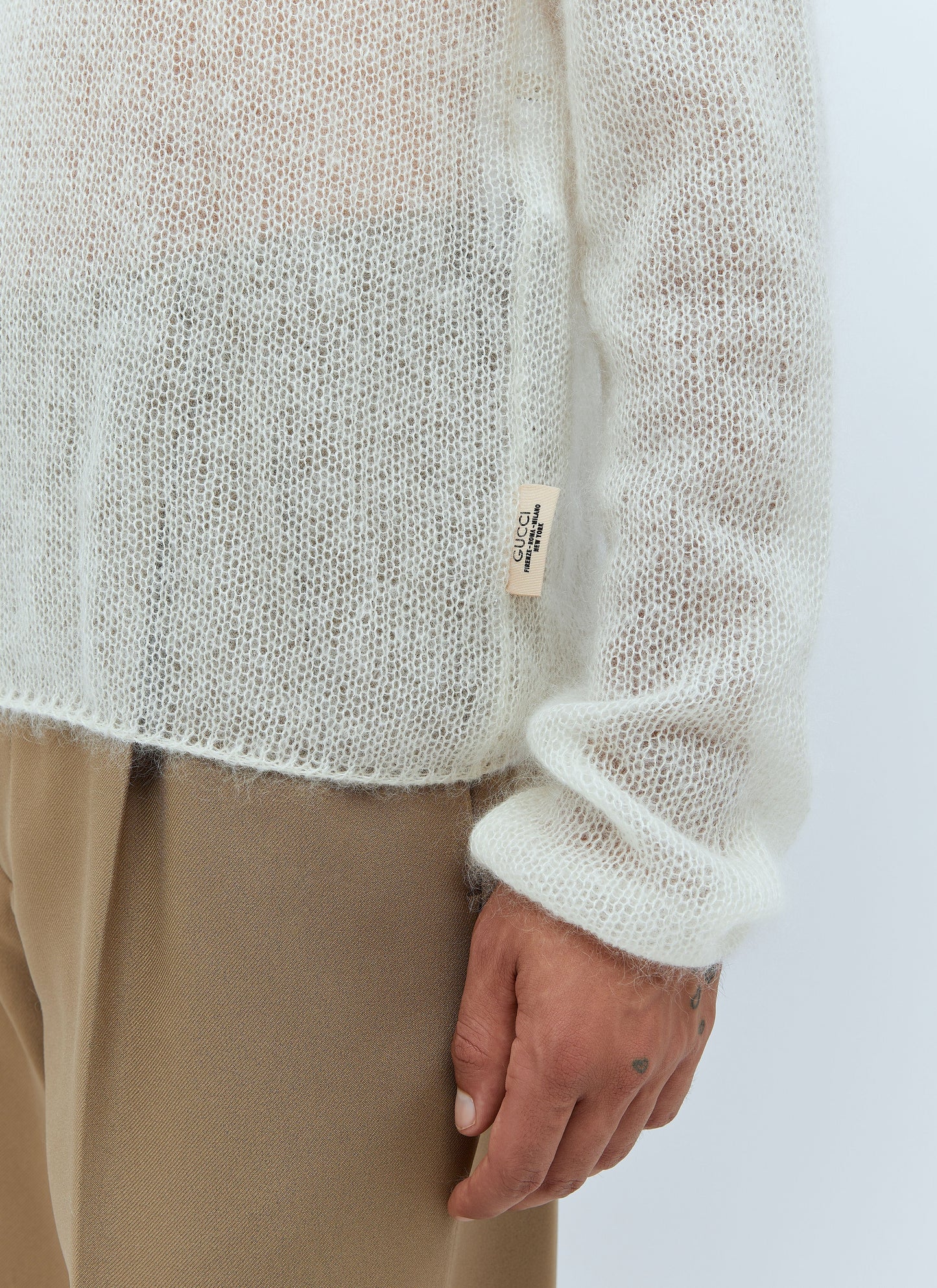 Gucci Men Mohair Silk Sweater
