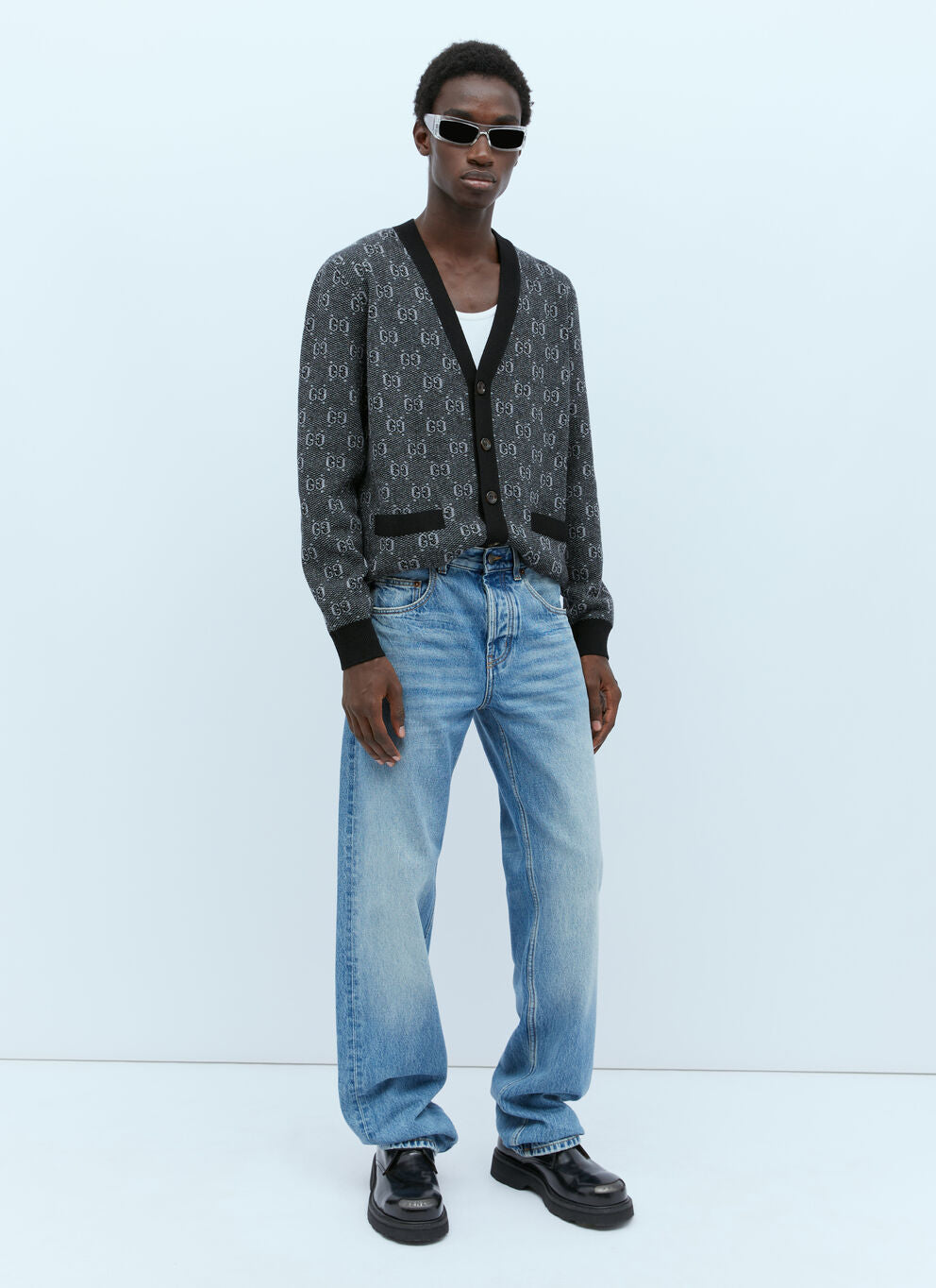 Gucci Men Wool Cashmere Hooded Sweater