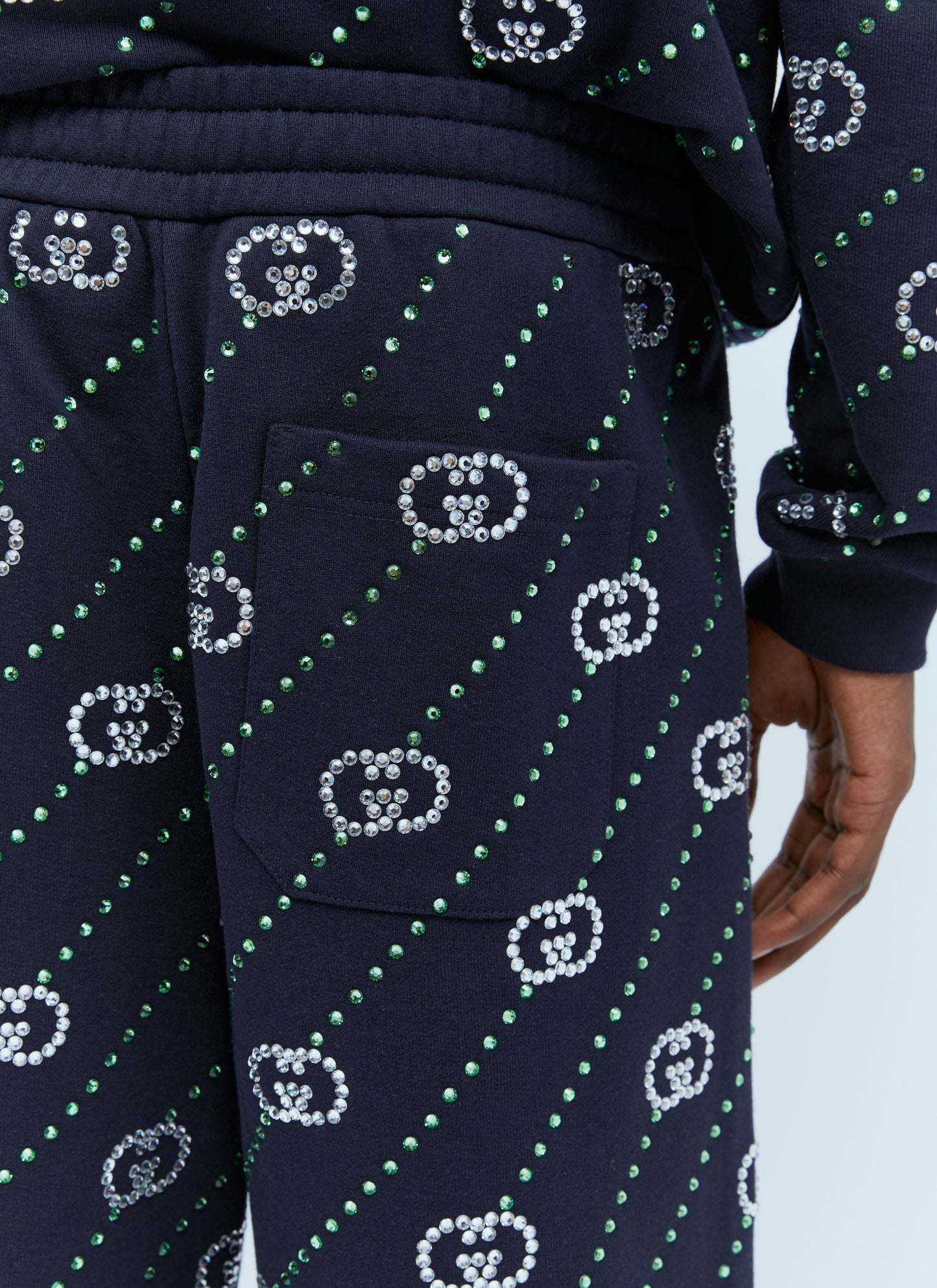 Gucci Men Crystal Interlocking G Shorts