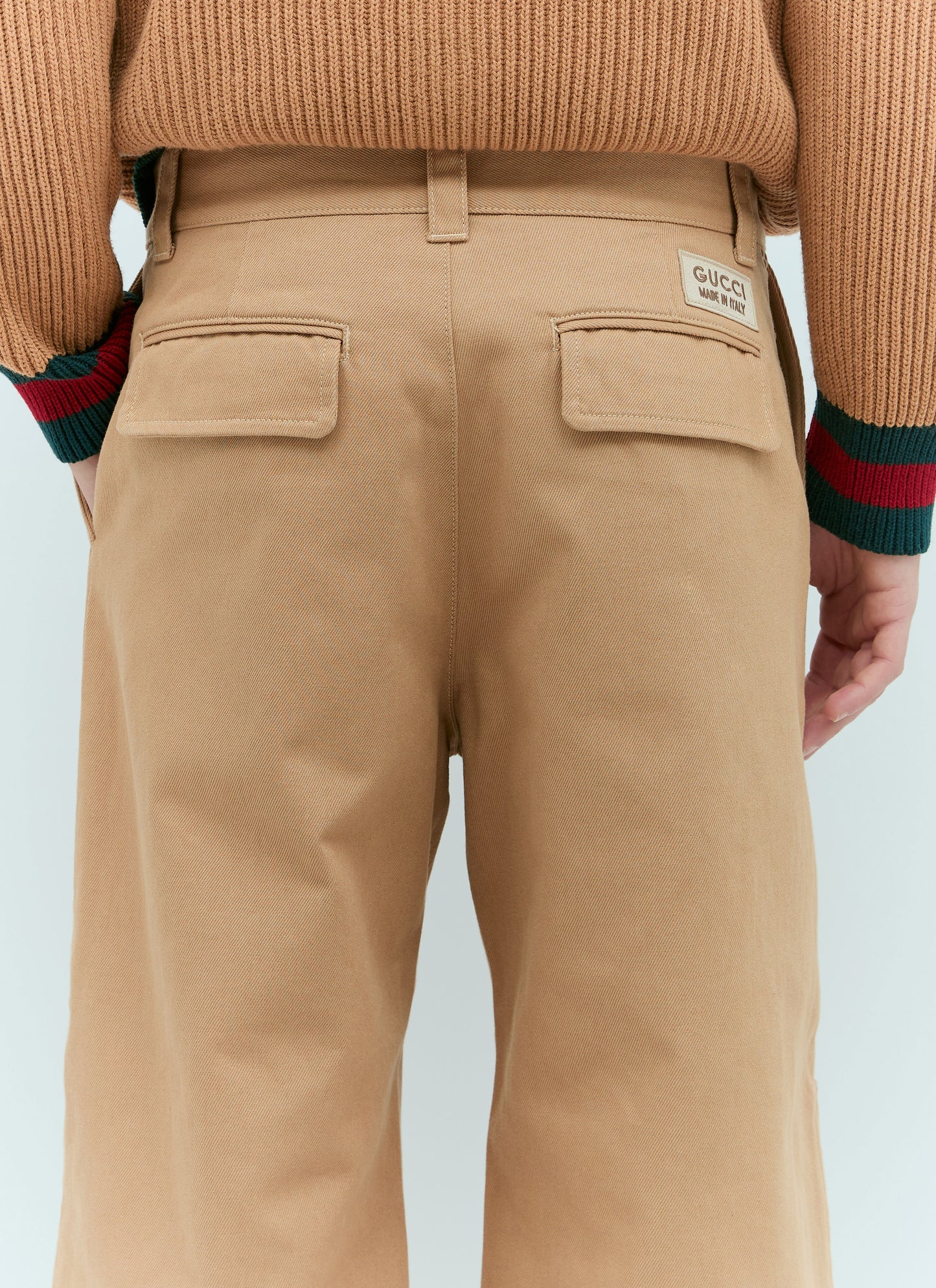 Gucci Men Gg Knee-Panel Pants
