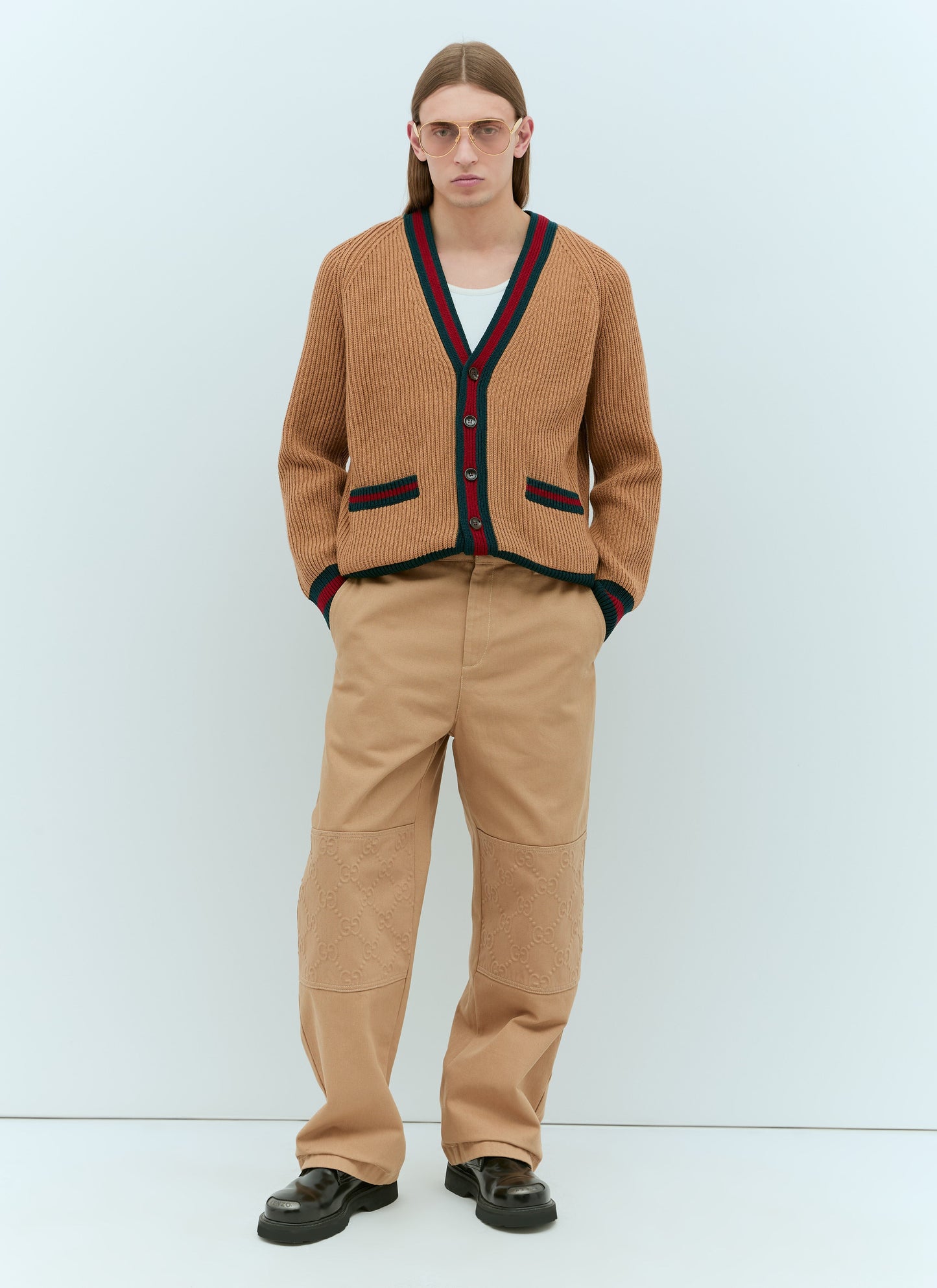 Gucci Men Gg Knee-Panel Pants