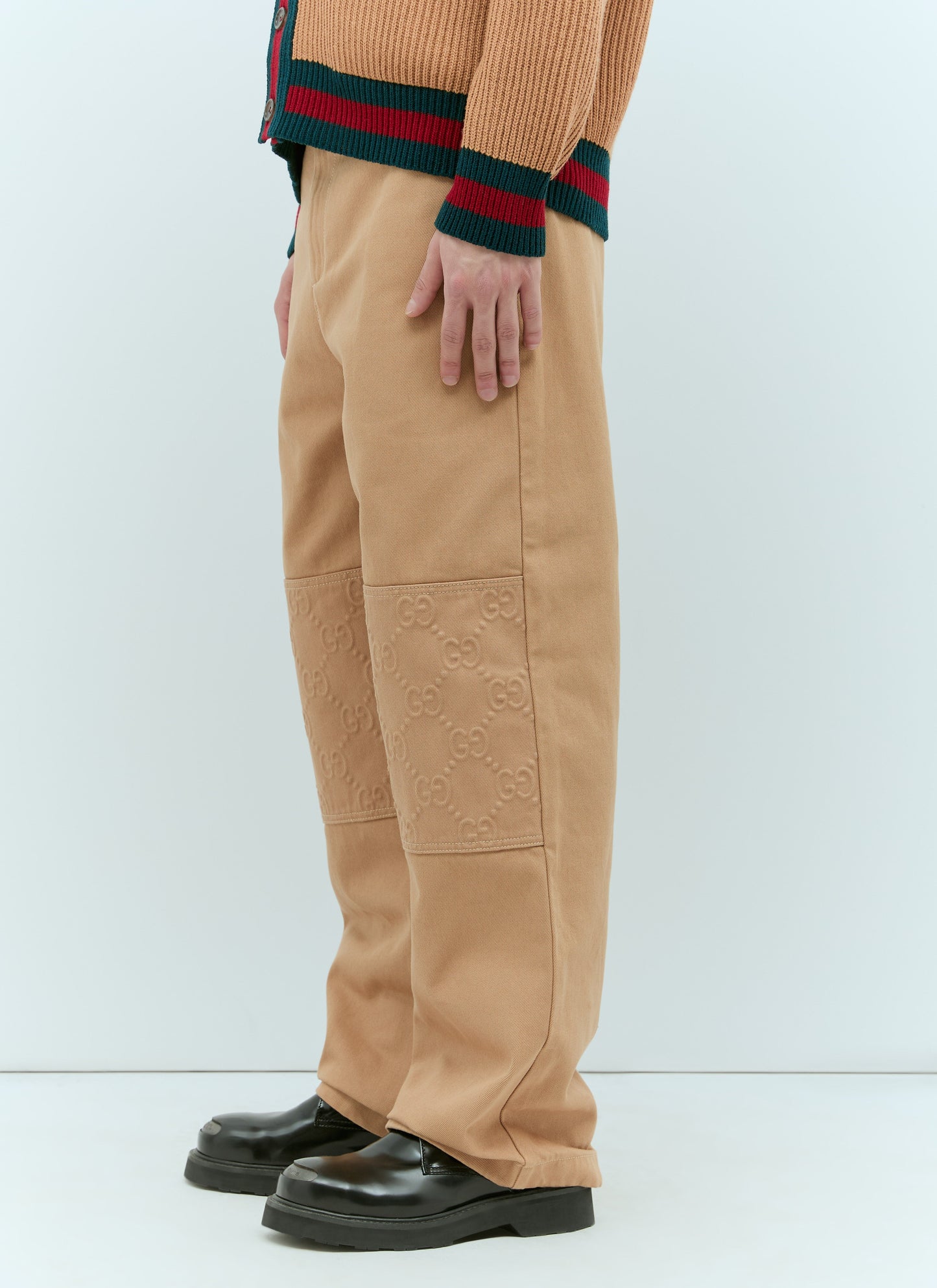 Gucci Men Gg Knee-Panel Pants