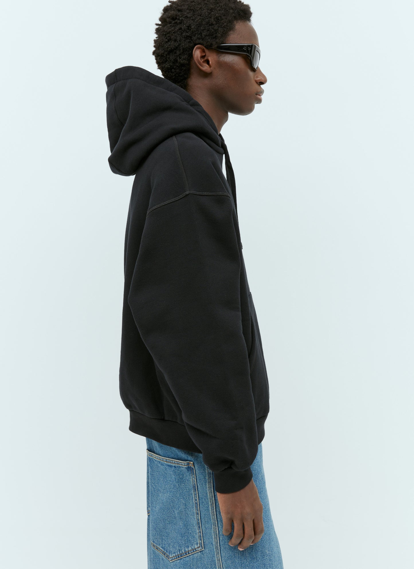Gucci Men Interlocking G Graffiti Hooded Sweatshirt