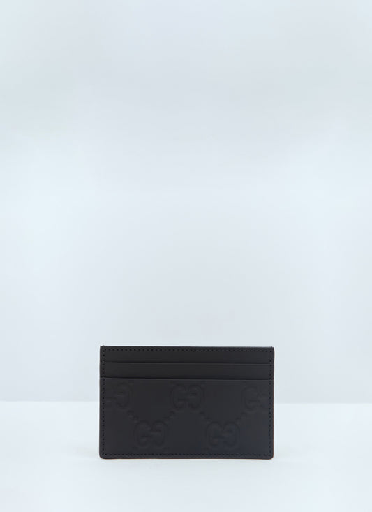 Gucci Men Gg Rubber-Effect Cardholder