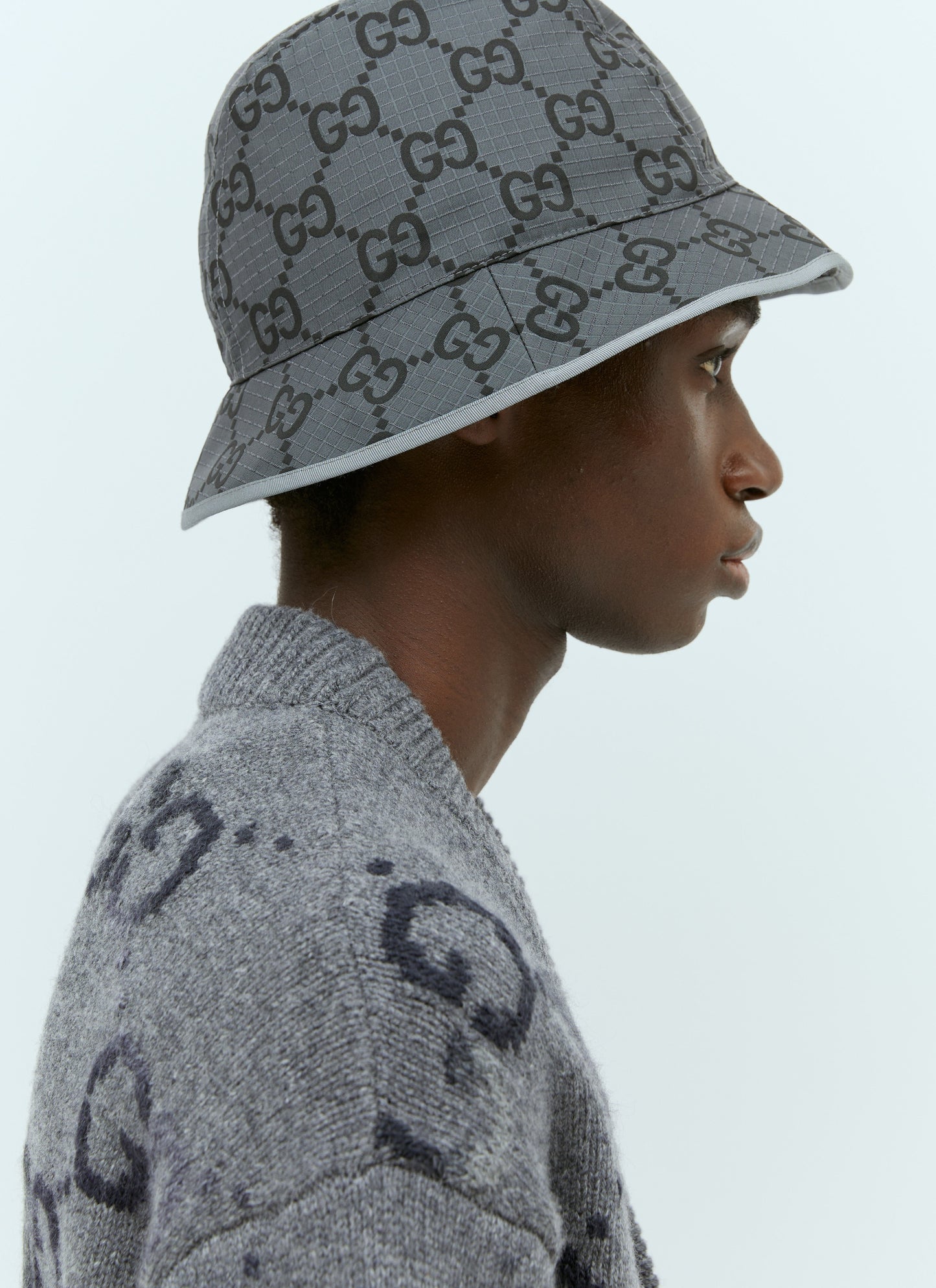 Gucci Men Gg Ripstop Bucket Hat