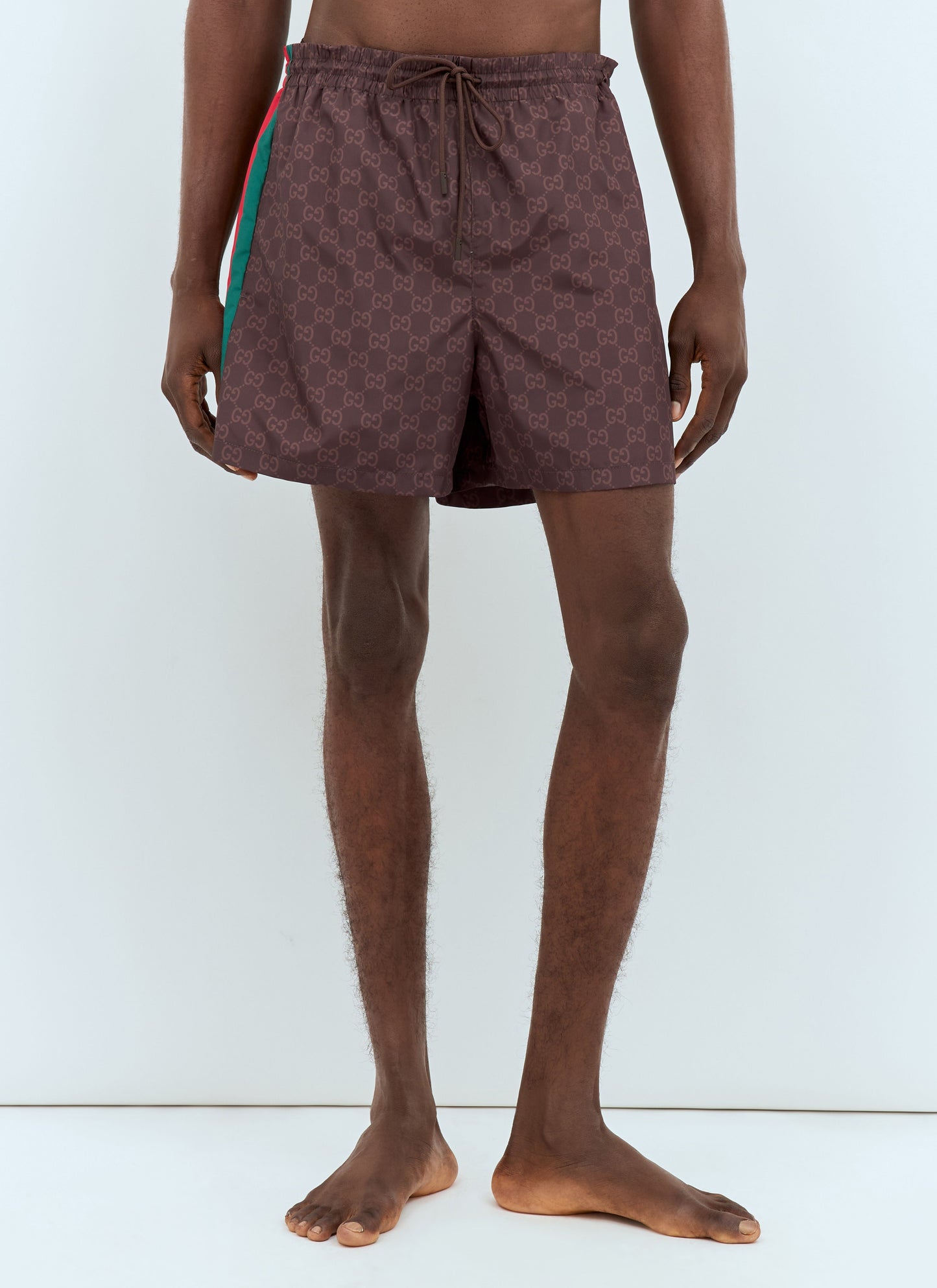 Gucci Men Web Swim Shorts