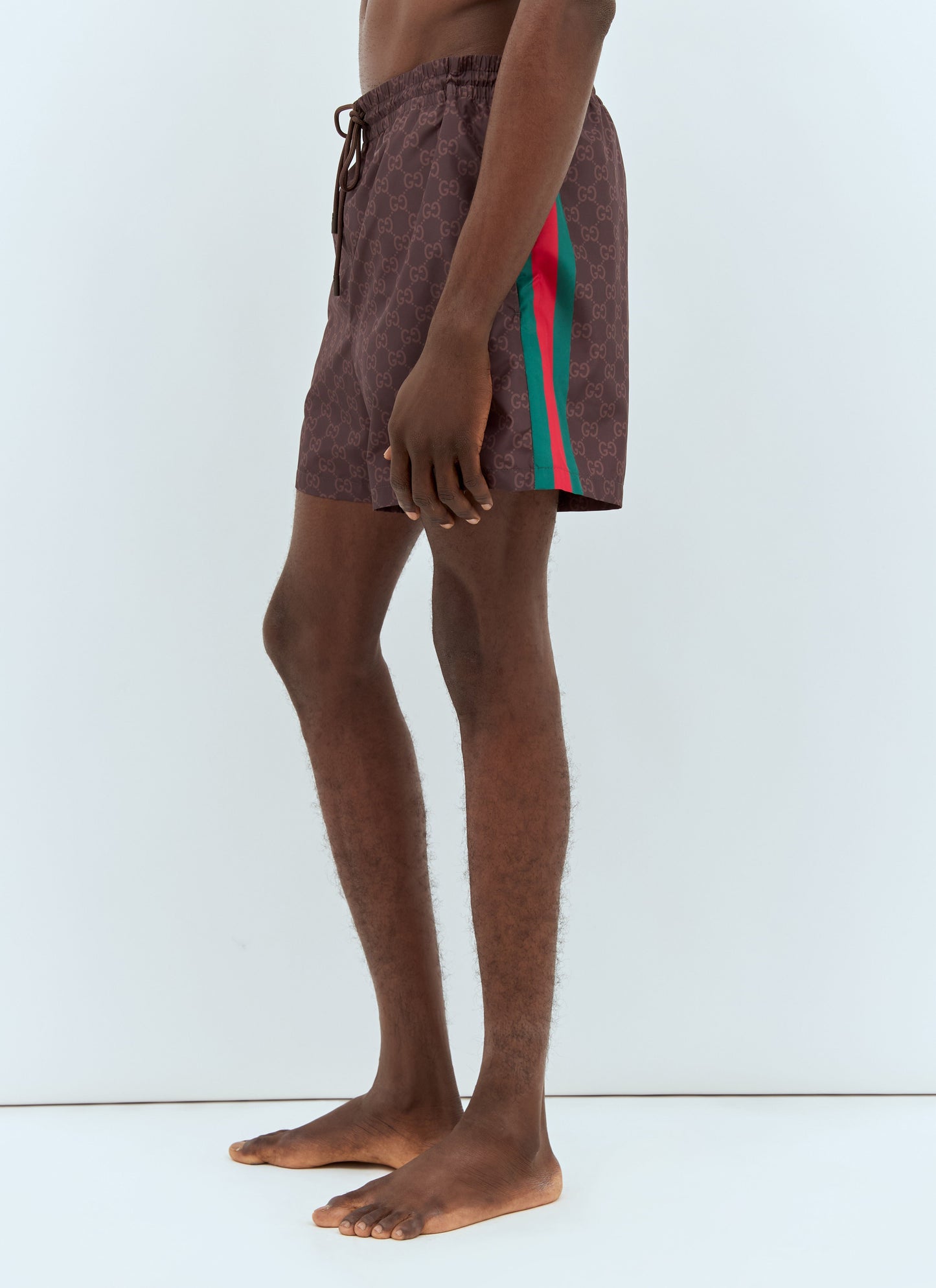 Gucci Men Web Swim Shorts