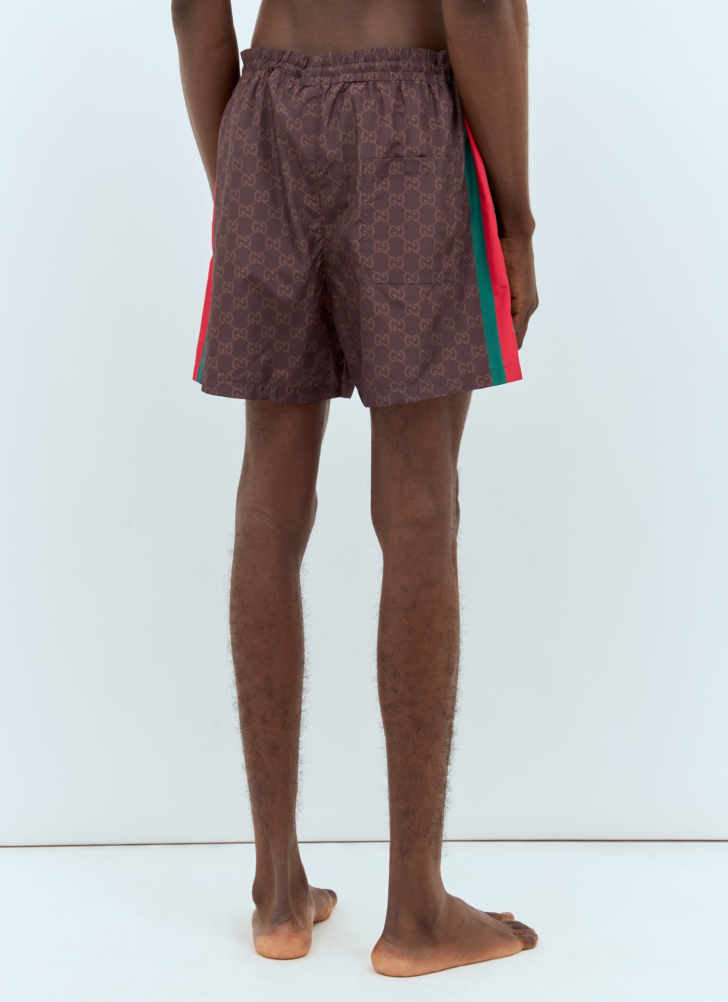 Gucci Men Web Swim Shorts