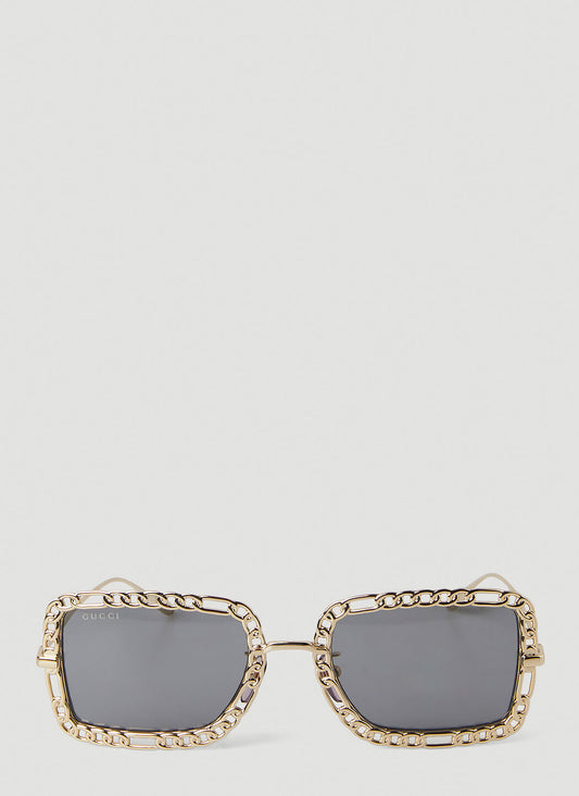 Gucci Women Chain Frame Sunglasses