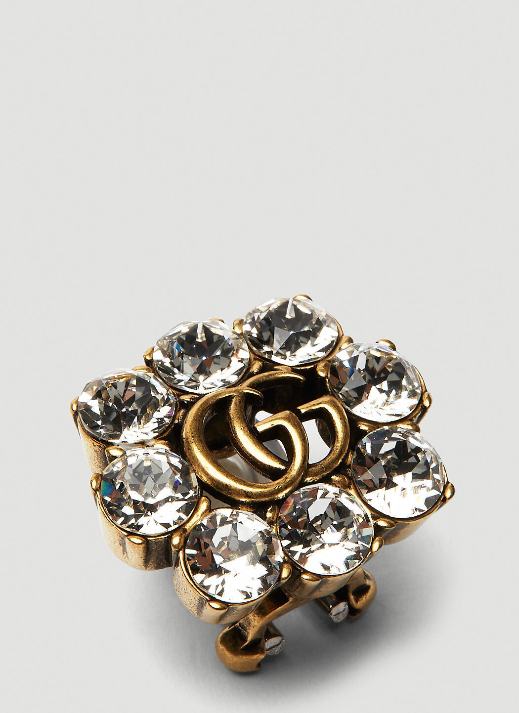 Gucci Women Embellished Gg Marmont Clip-On Earrings