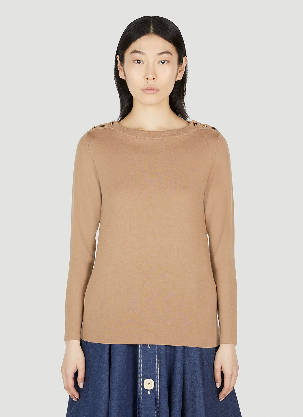 Gucci Women Rib Stitch Knit Sweater