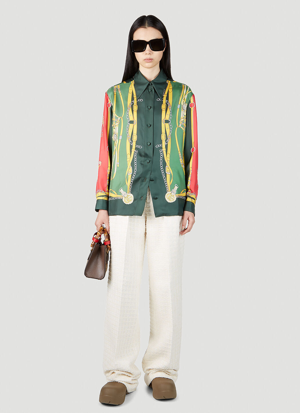 Gucci Women Harness And Double G Shirt