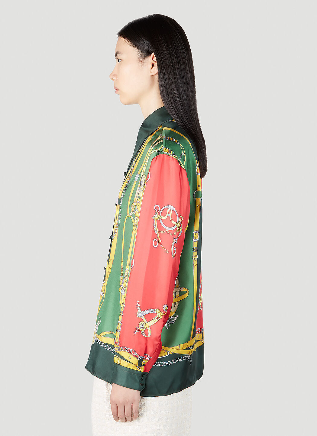 Gucci Women Harness And Double G Shirt