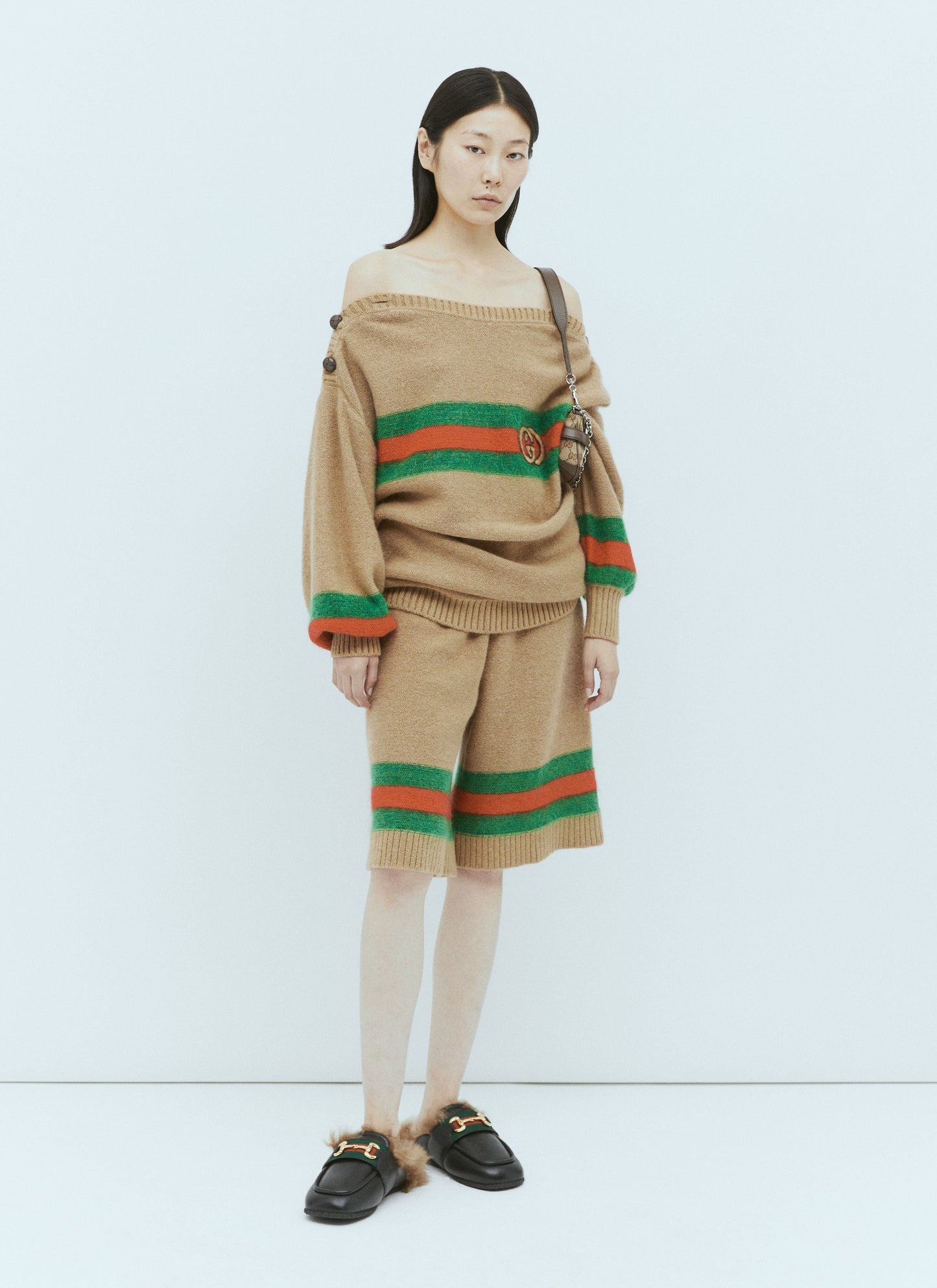 Gucci Women Interlocking Gg Wool Mohair Sweater