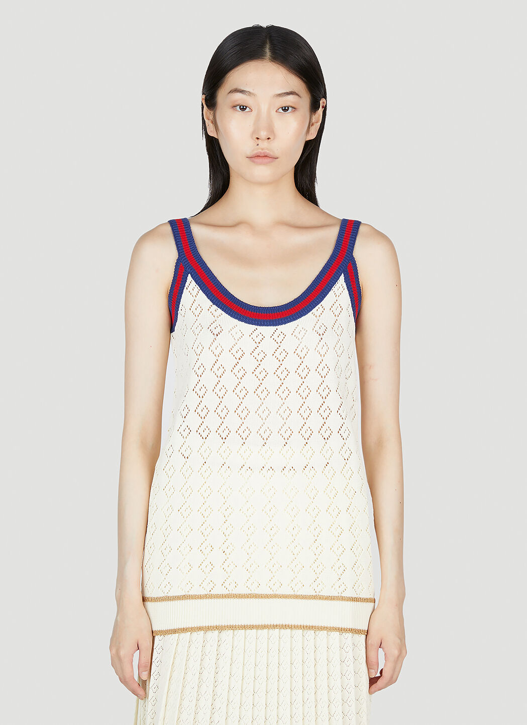 Gucci Women G Rhombus Knit Tank Top