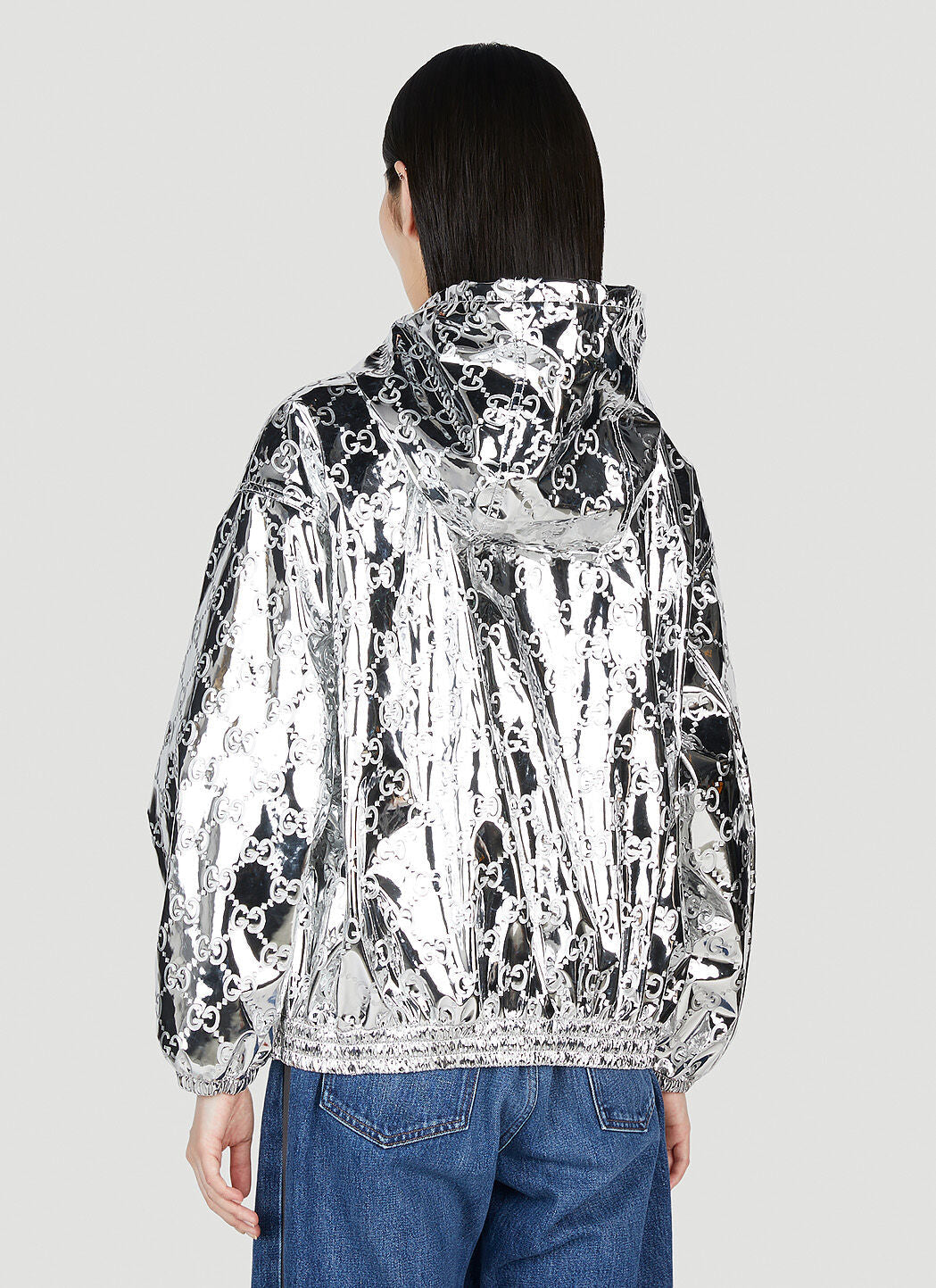 Gucci Women Gg Embossed Bomber Jacket