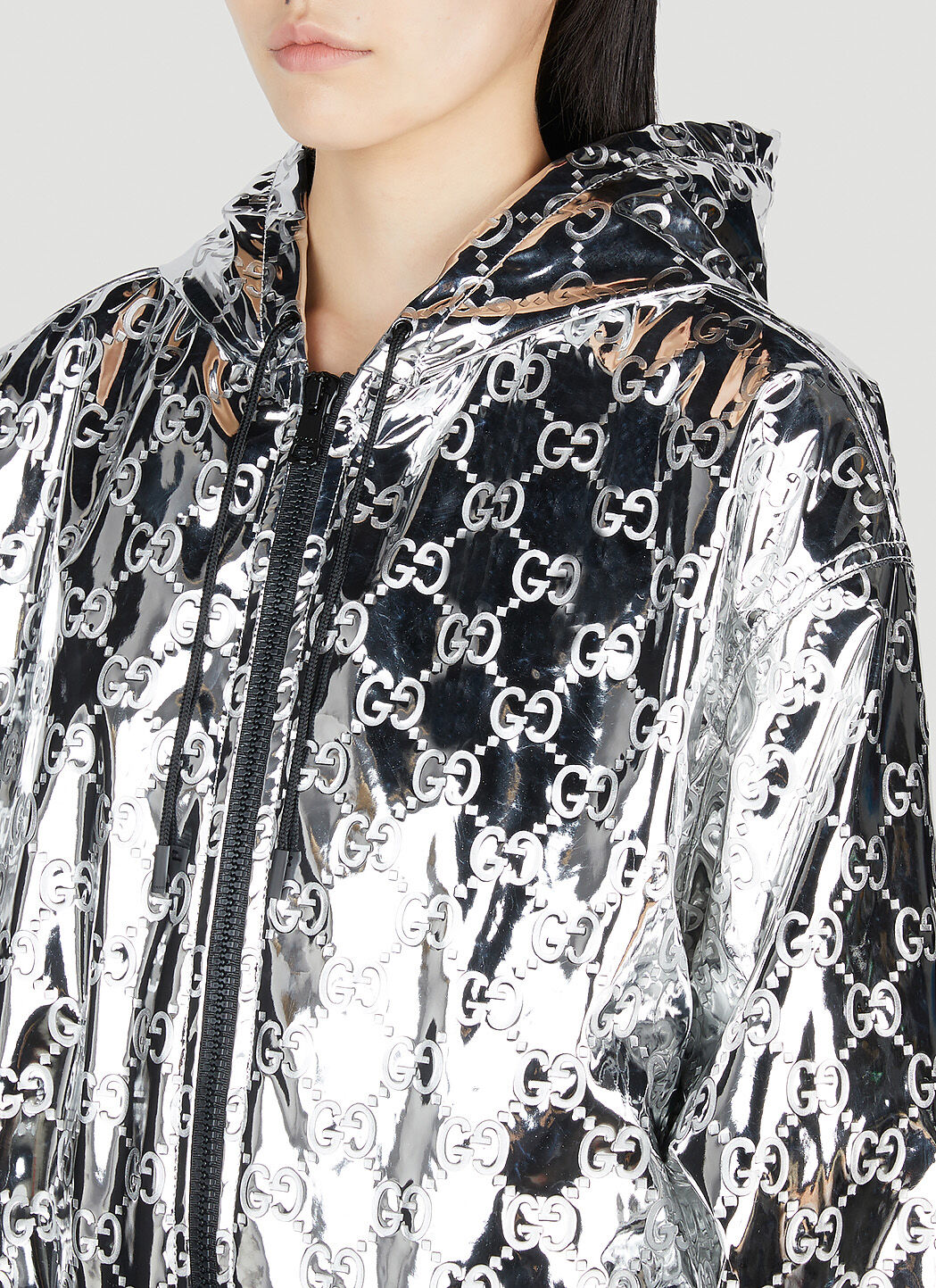 Gucci Women Gg Embossed Bomber Jacket