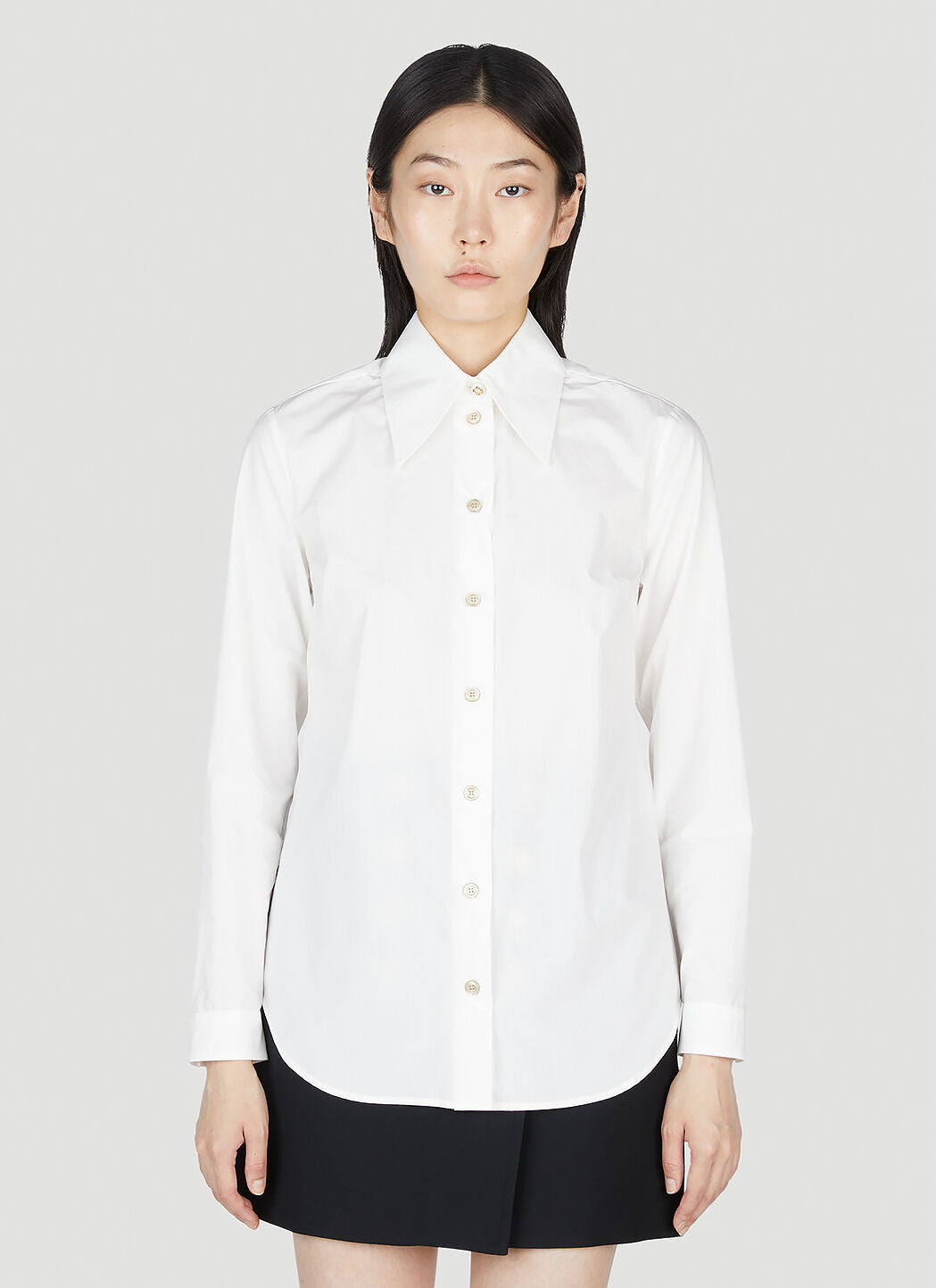 Gucci Women Point Collar Shirt