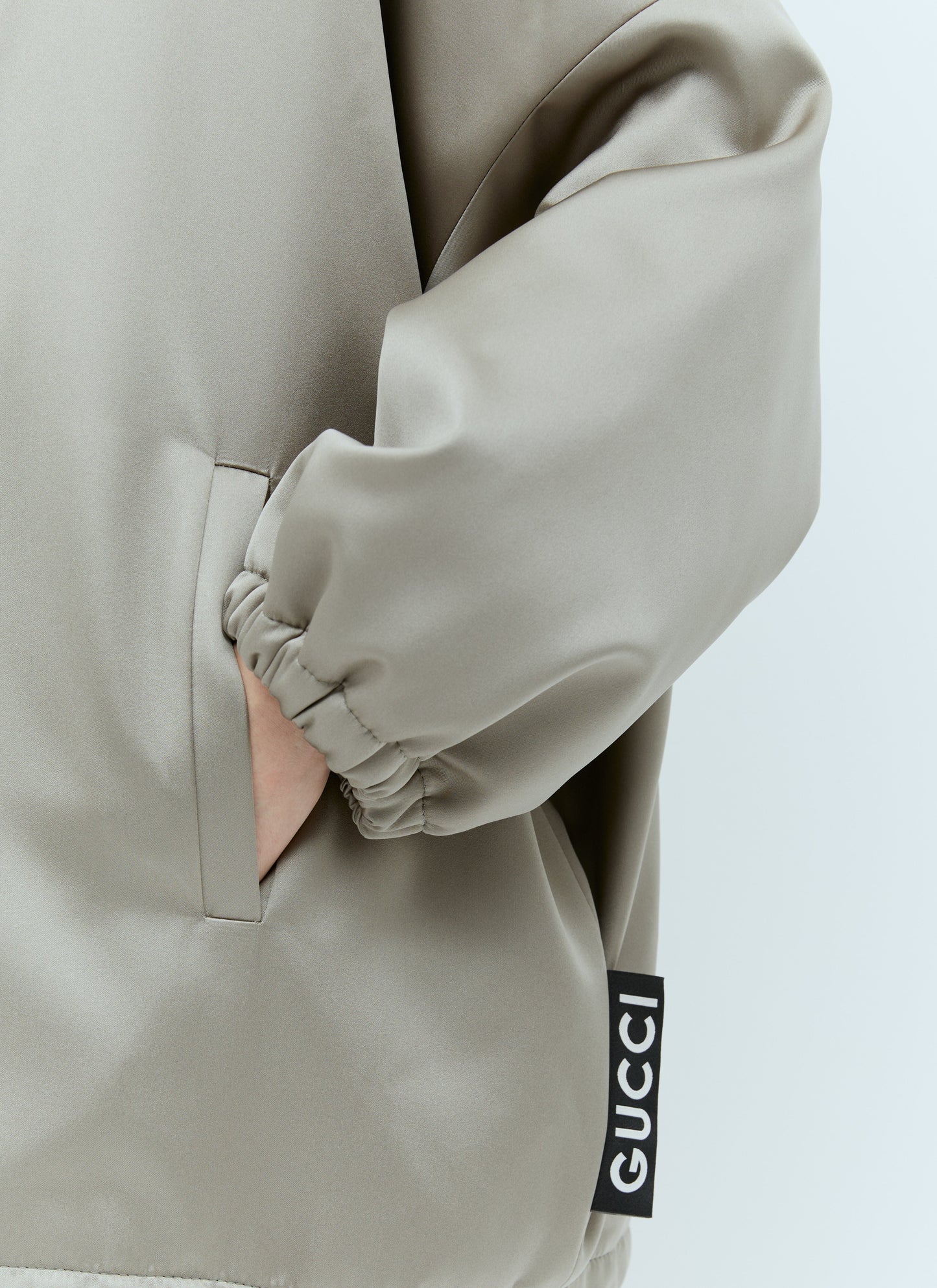 Gucci Women Satin Bomber Jacket
