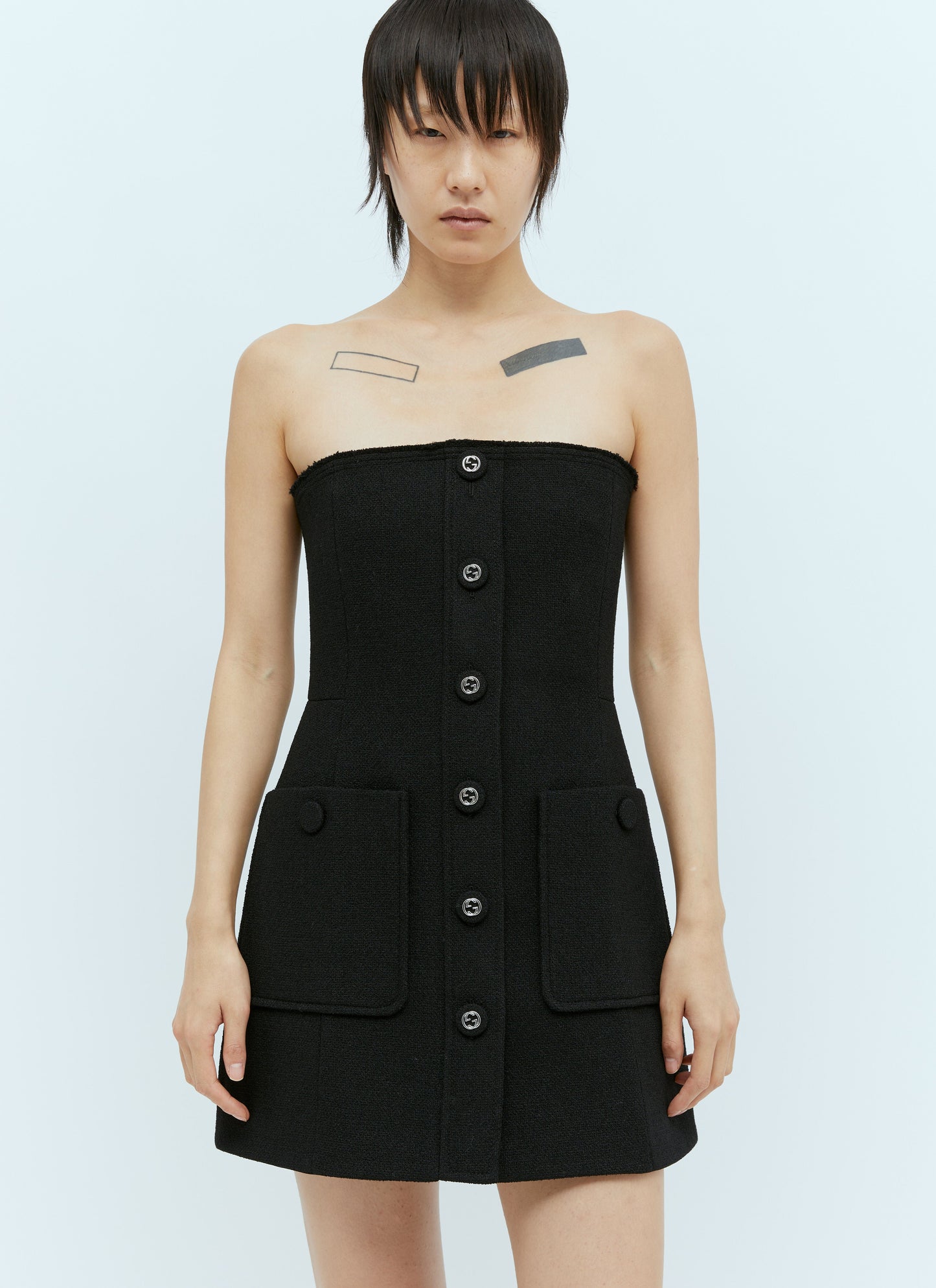 Gucci Women Tweed Mini Dress