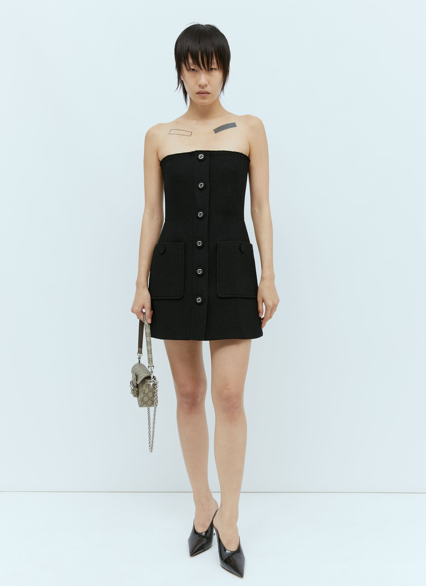 Gucci Women Tweed Mini Dress