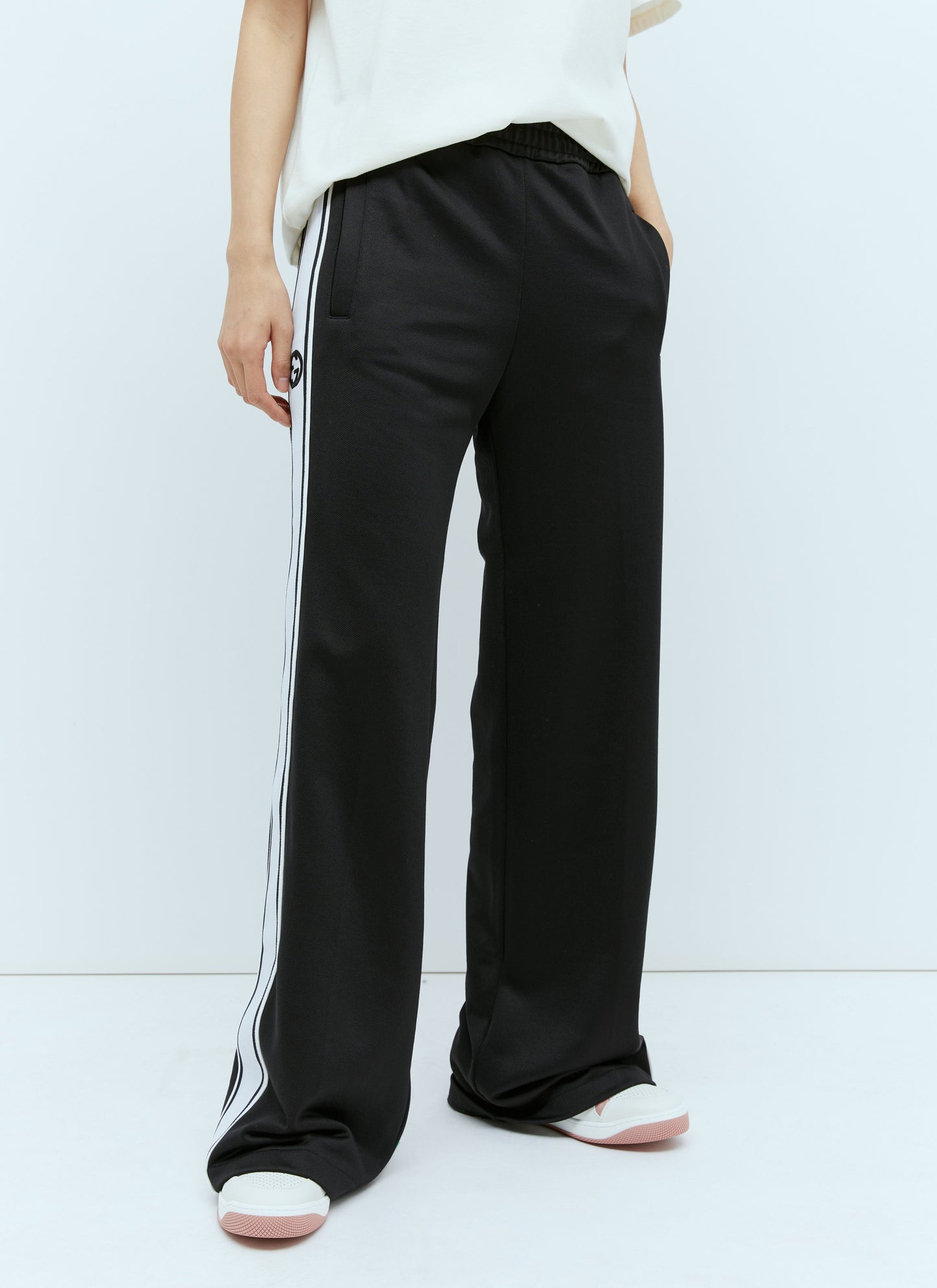 Gucci Women Logo Embroidery Track Pants