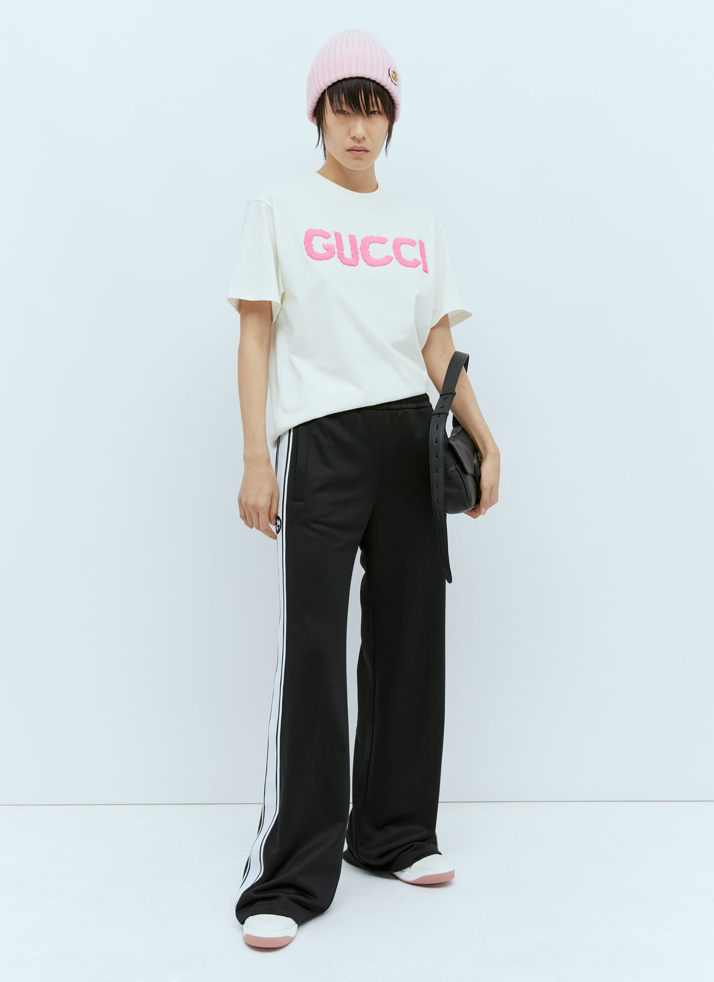 Gucci Women Logo Embroidery Track Pants
