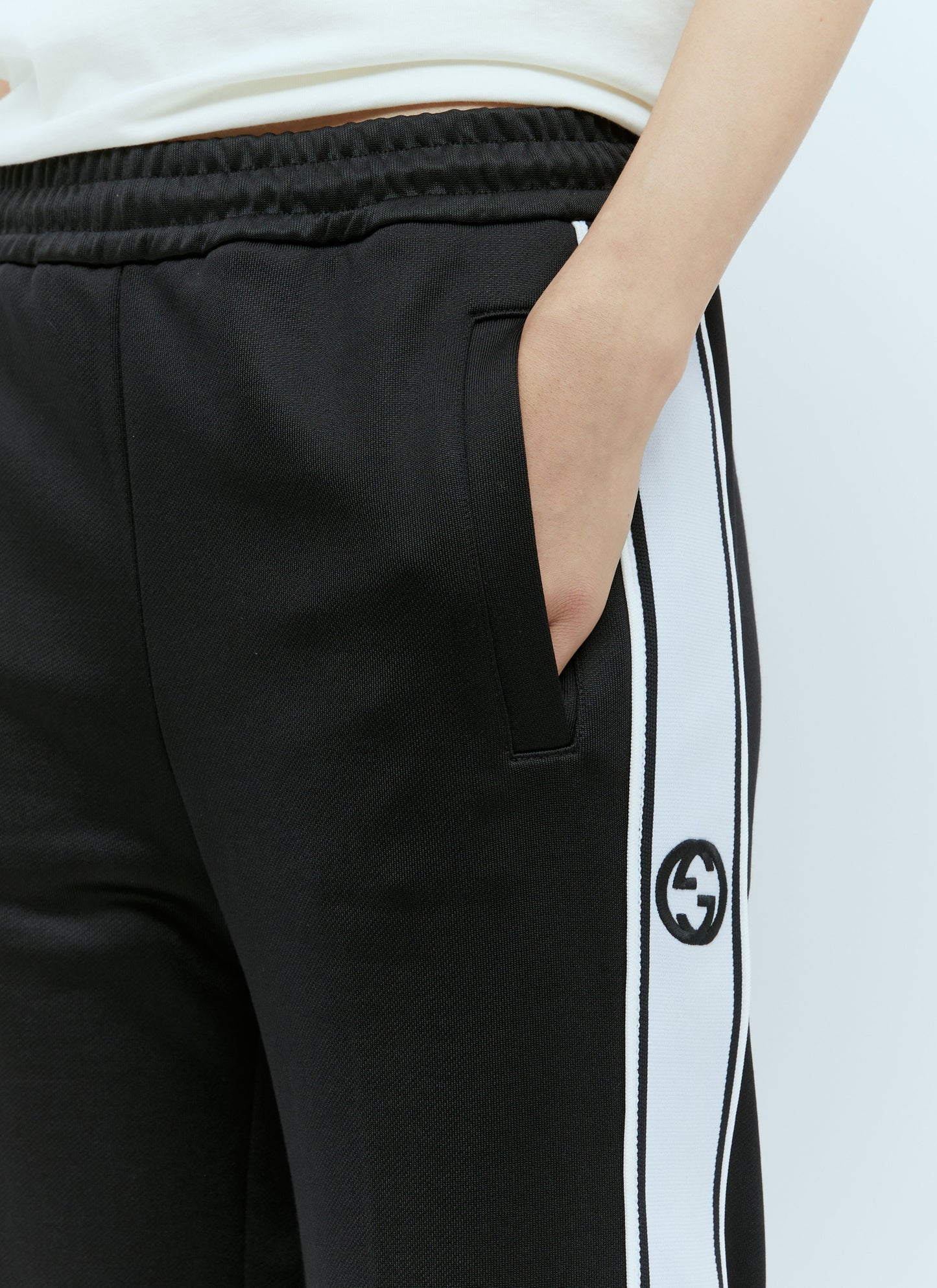 Gucci Women Logo Embroidery Track Pants