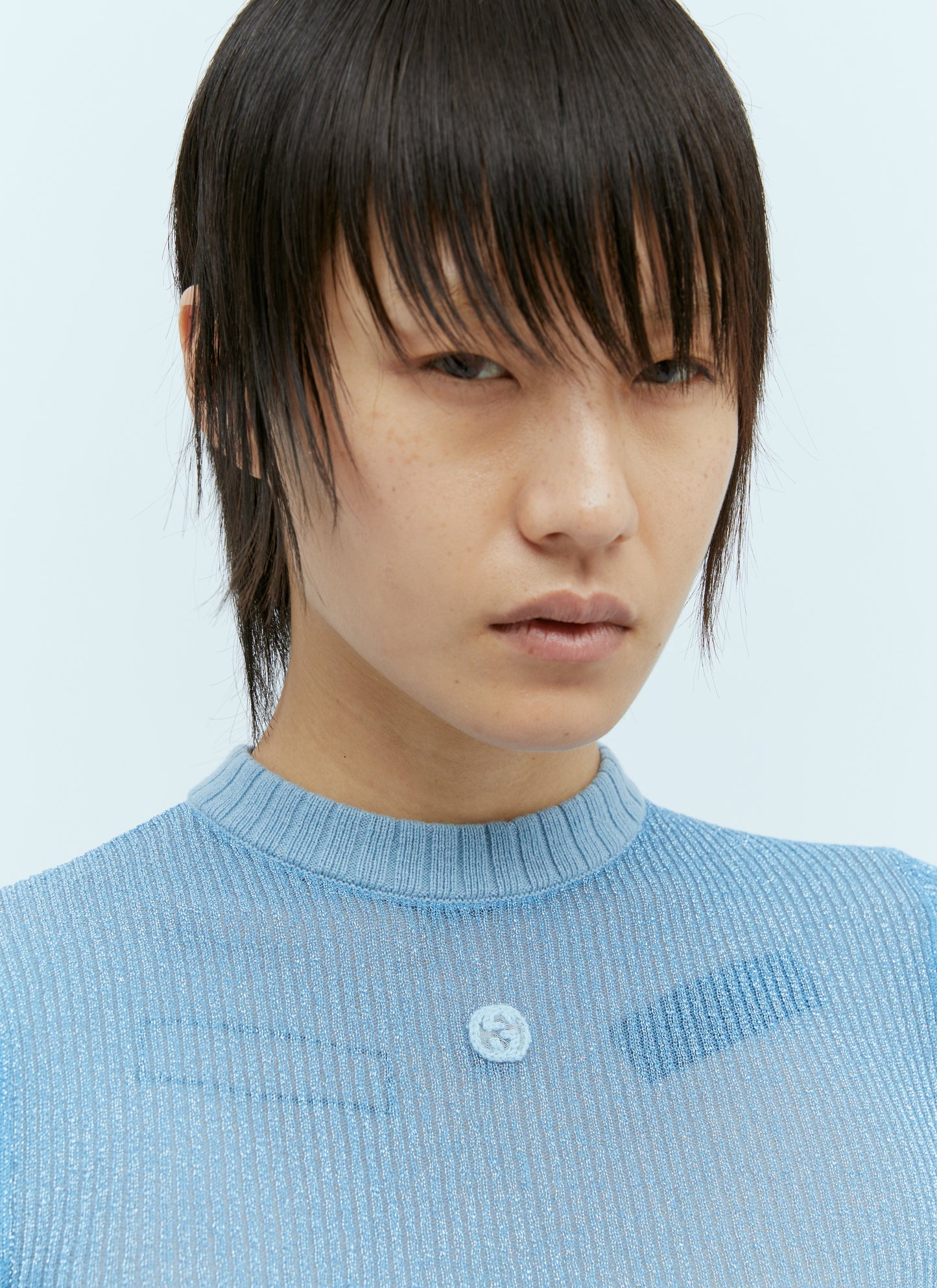 Gucci Women Extra Frine Lamé Knit Top