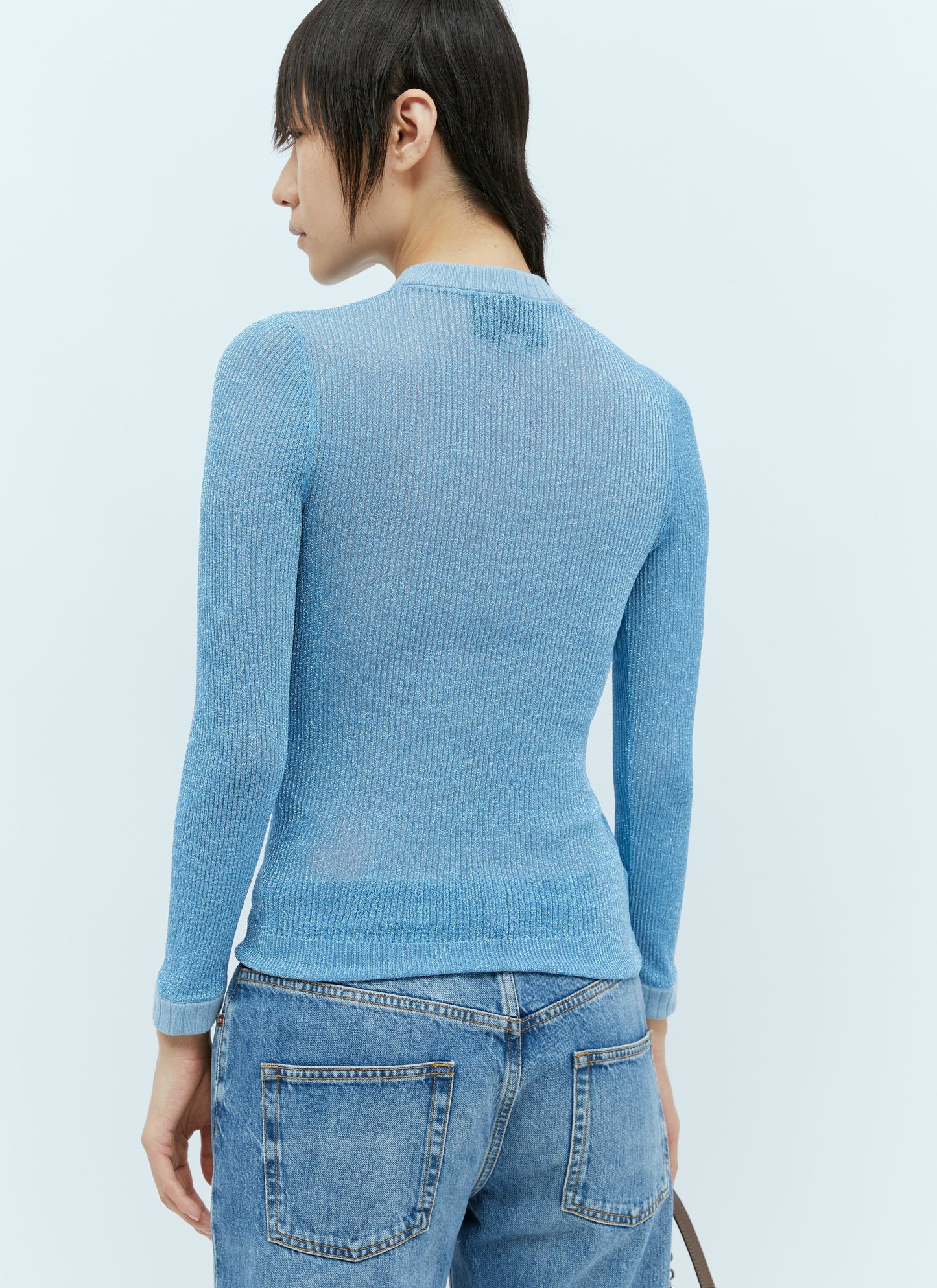 Gucci Women Extra Frine Lamé Knit Top