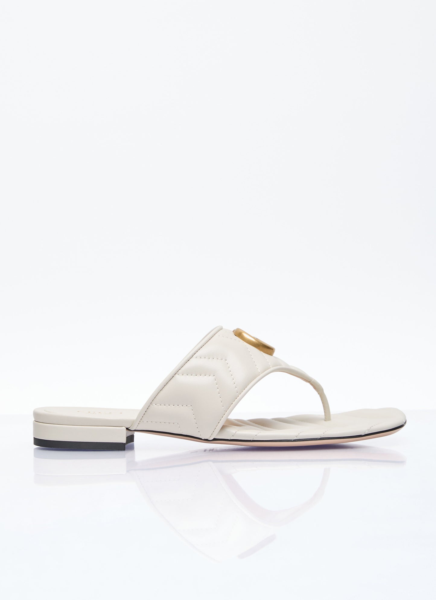 Gucci Women Double G Thong Slide