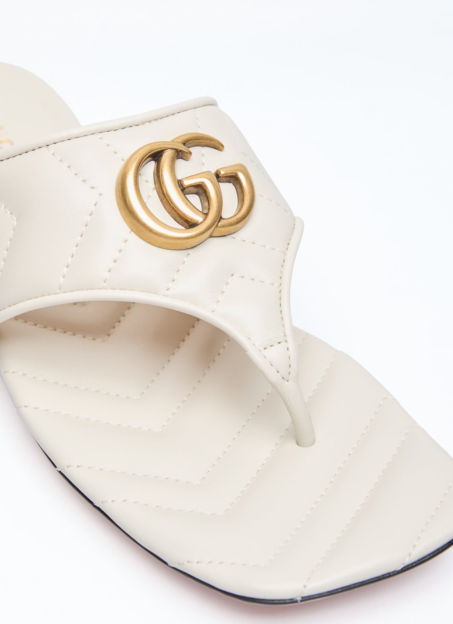Gucci Women Double G Thong Slide