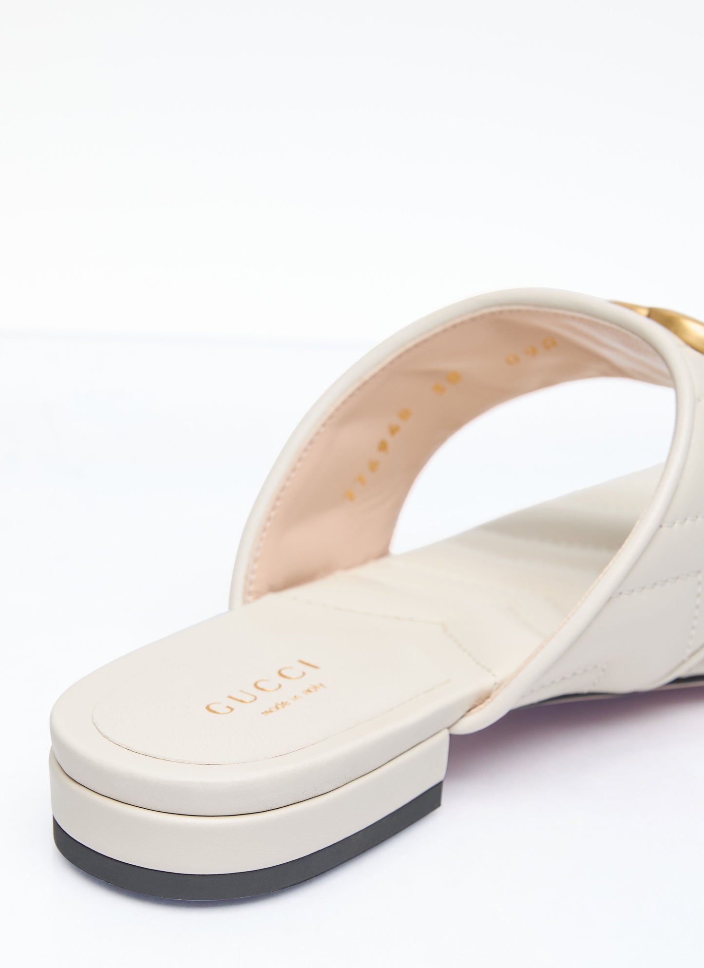 Gucci Women Double G Thong Slide
