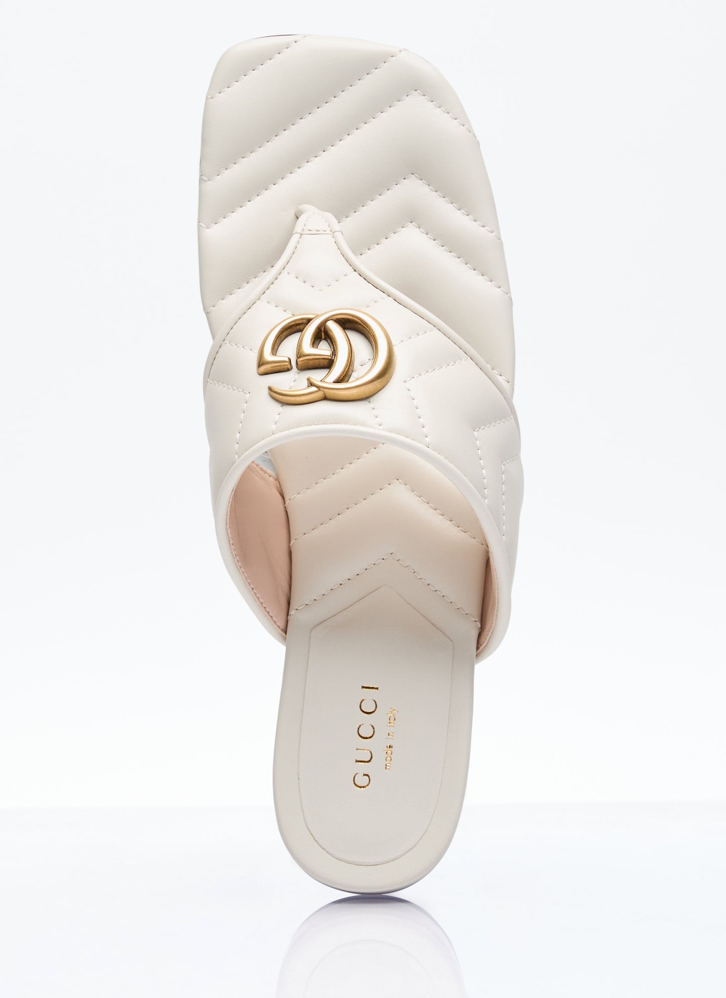 Gucci Women Double G Thong Slide