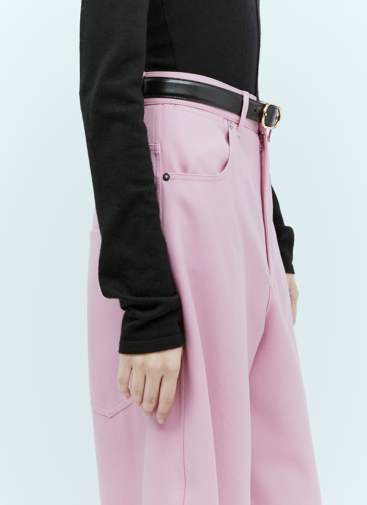 Gucci Women Interlocking G Leather Belt