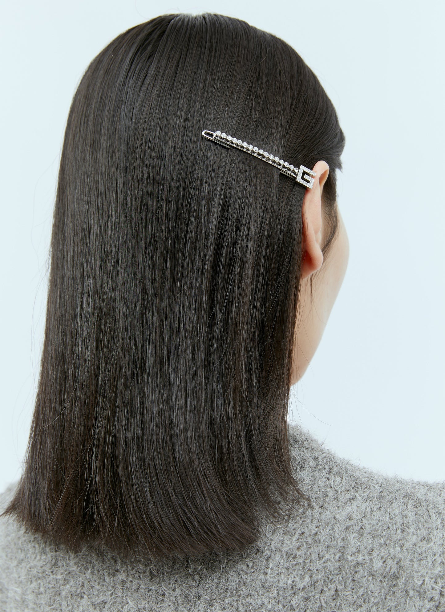 Gucci Women Crystal Square G Hair Clip