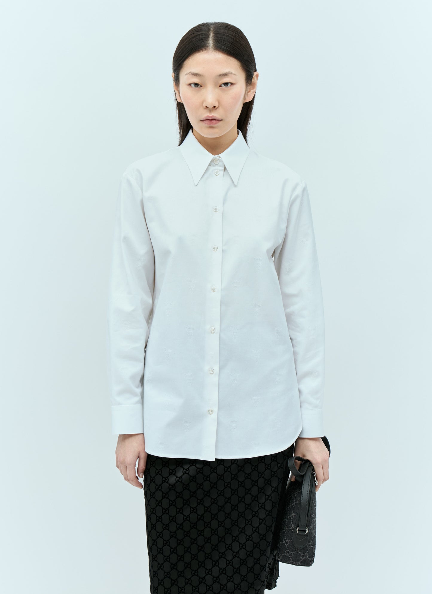 Gucci Women Embroidered Classic Shirt