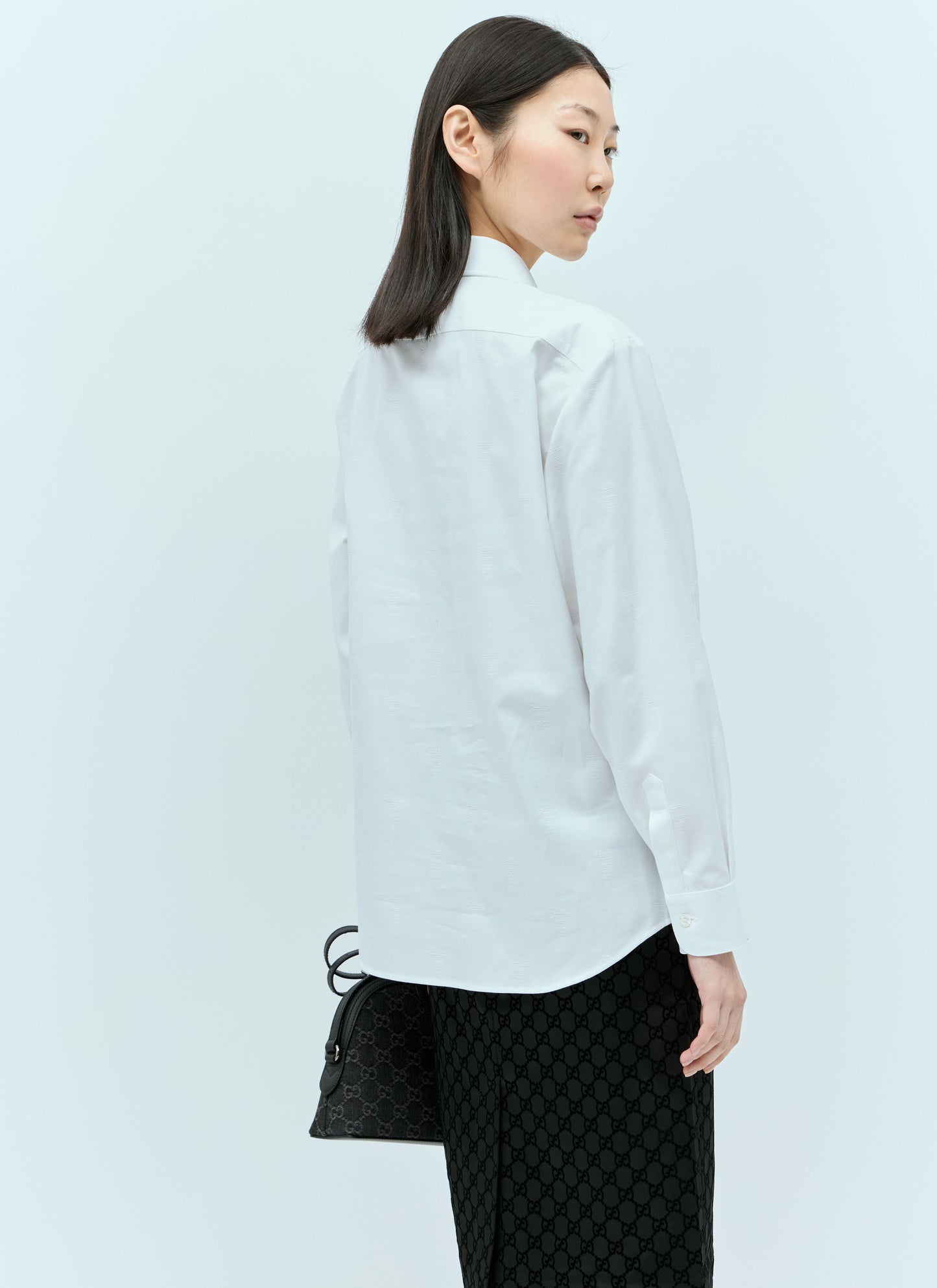 Gucci Women Embroidered Classic Shirt
