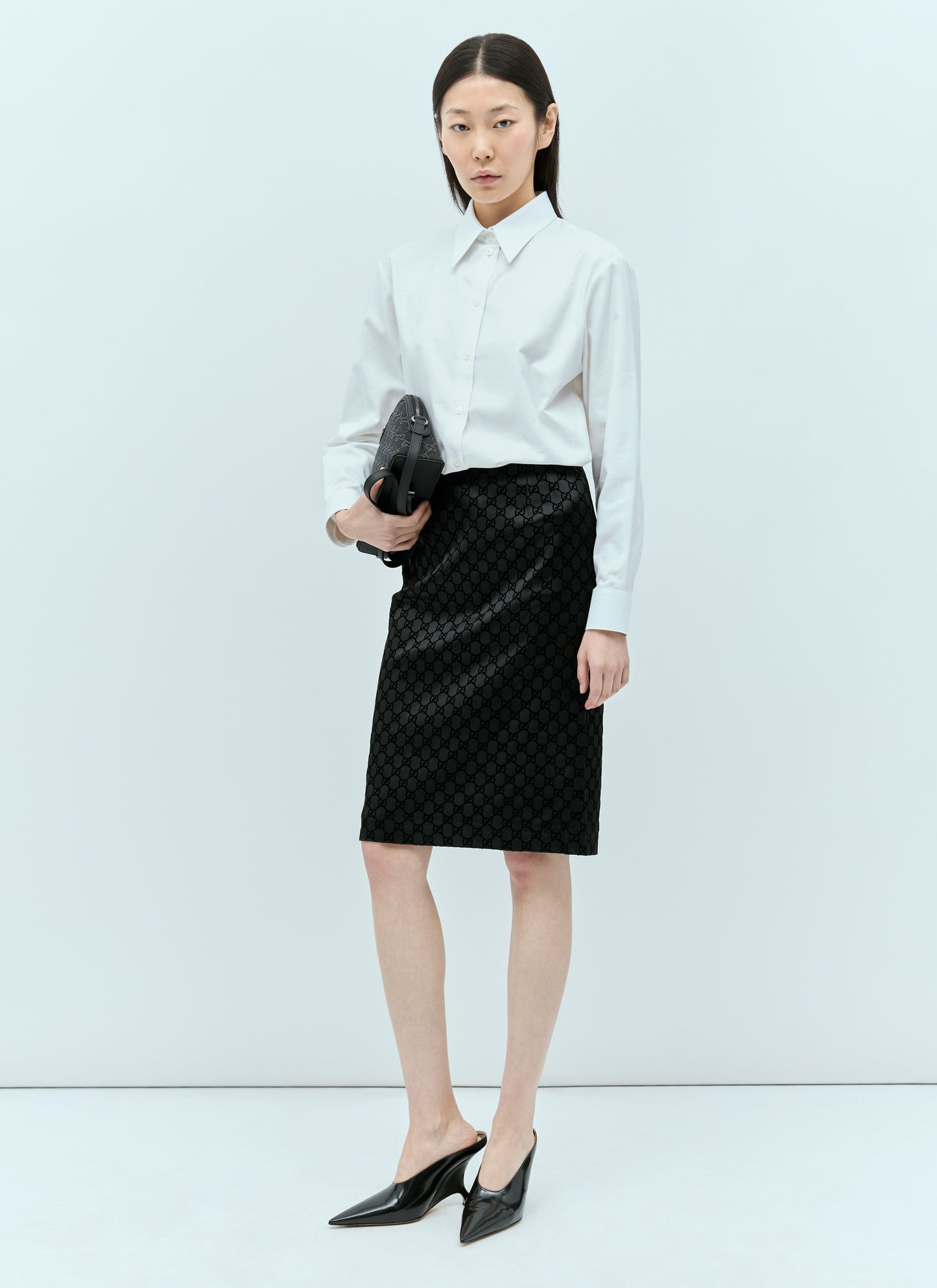 Gucci Women Embroidered Classic Shirt