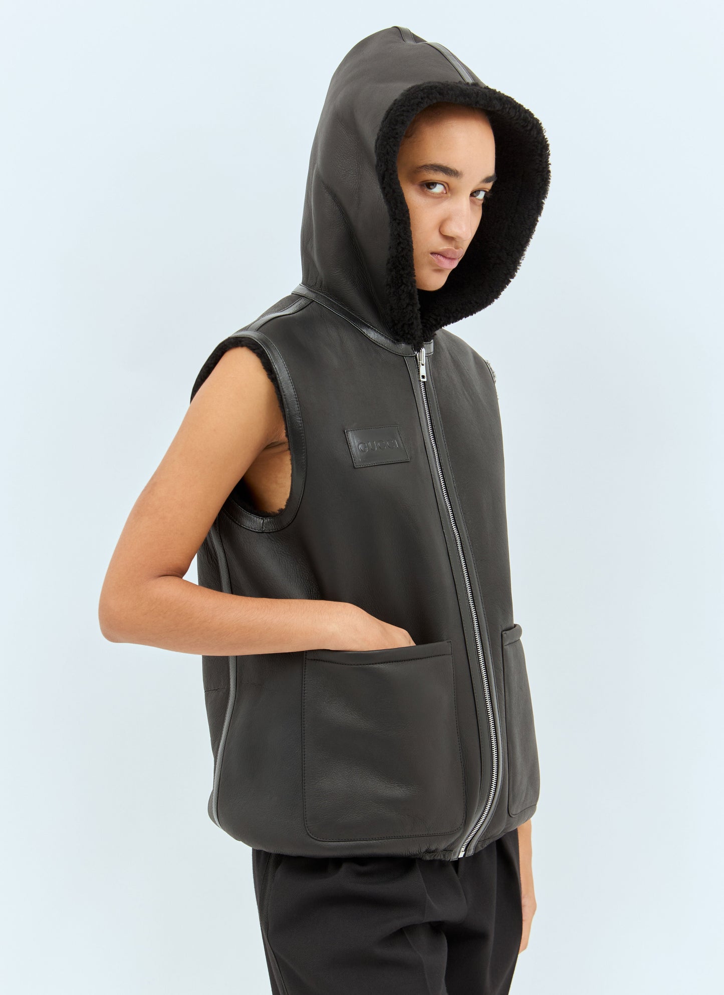Gucci Women Reversible Shearling Vest